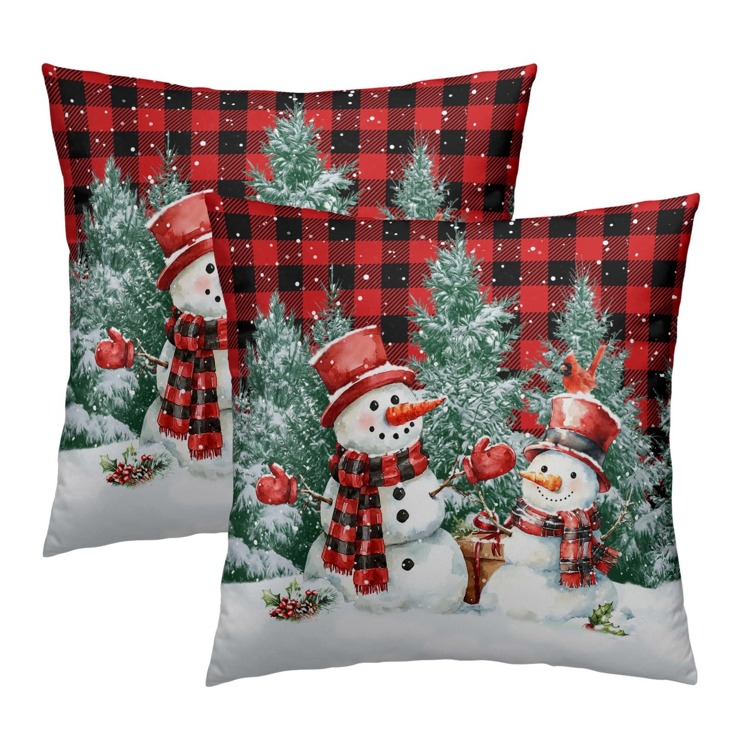 St. Patrick's Day Pillow Cover - Shamrock Throw Pillow Covers 18x18 Set of 2 Green Beige Decorative Pillowcases for Couch Sofa Bedroom BST202