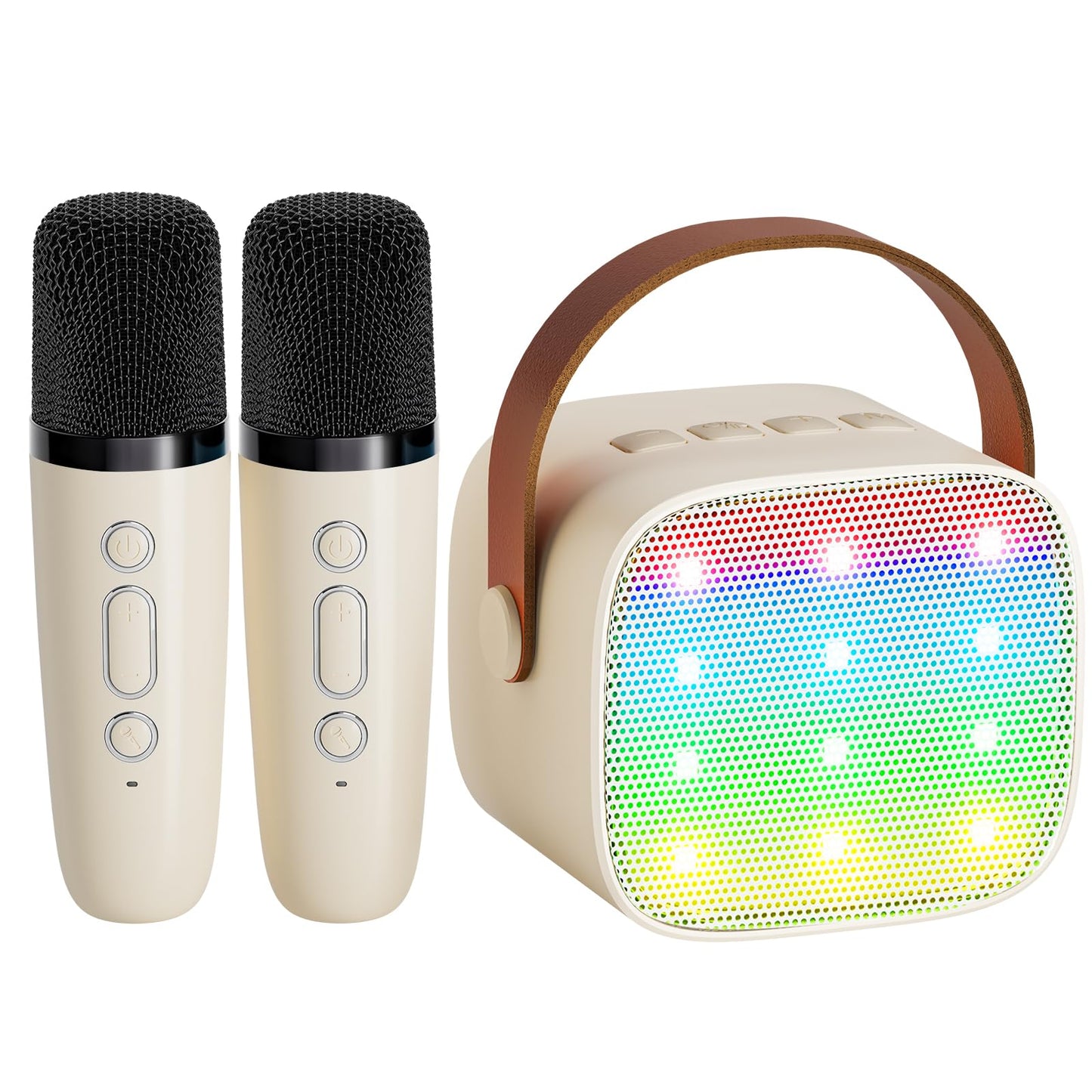 YLL Karaoke Machine for Kids, Portable Mini Speaker with 2 Wireless Microphones, TOP Kids Gifts for Girls Ages 3, 4, 5, 6, 7, 8, 9, 10+ Years Old, 4-12th Birthday Singing Present Toy Party (Purple)