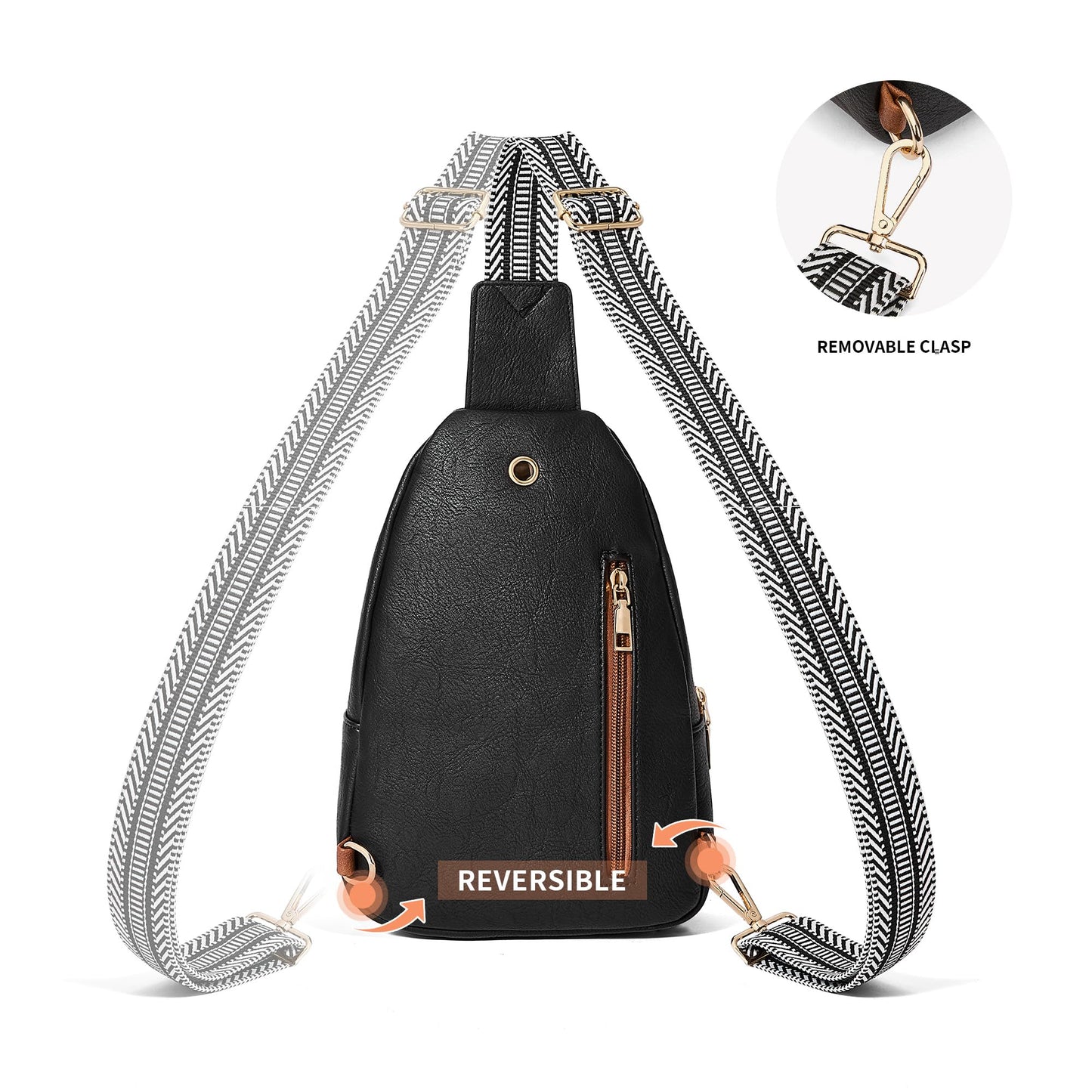 CORALDAISY Crossbody Bags for Women Fanny Pack Sling Bag Crossbody Purse Travel Purses for Women BST220