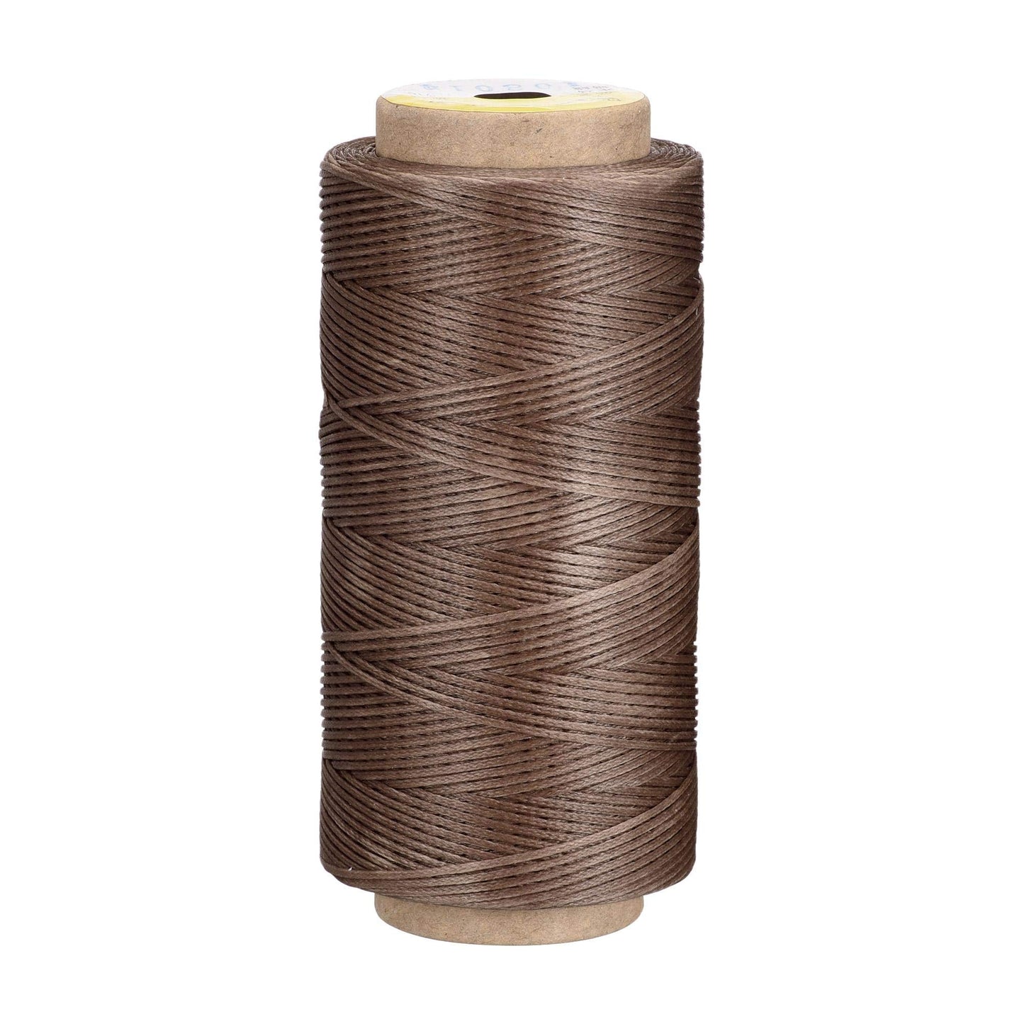 uxcell Leather Sewing Thread 186 Yards 210D/1mm Polyester Waxed Cord for Manual Sewing, Wheat BST326H