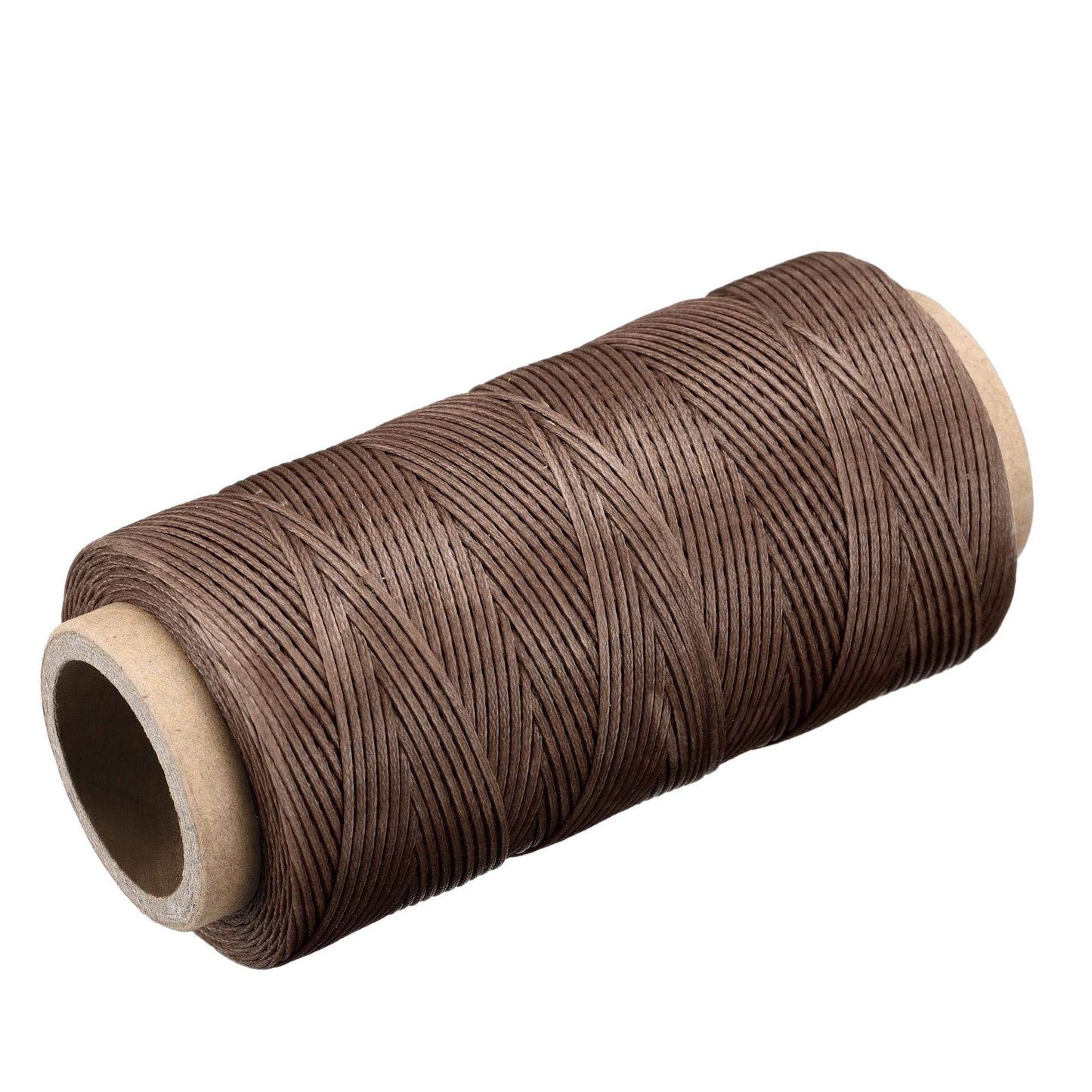 uxcell Leather Sewing Thread 186 Yards 210D/1mm Polyester Waxed Cord for Manual Sewing, Wheat BST326H