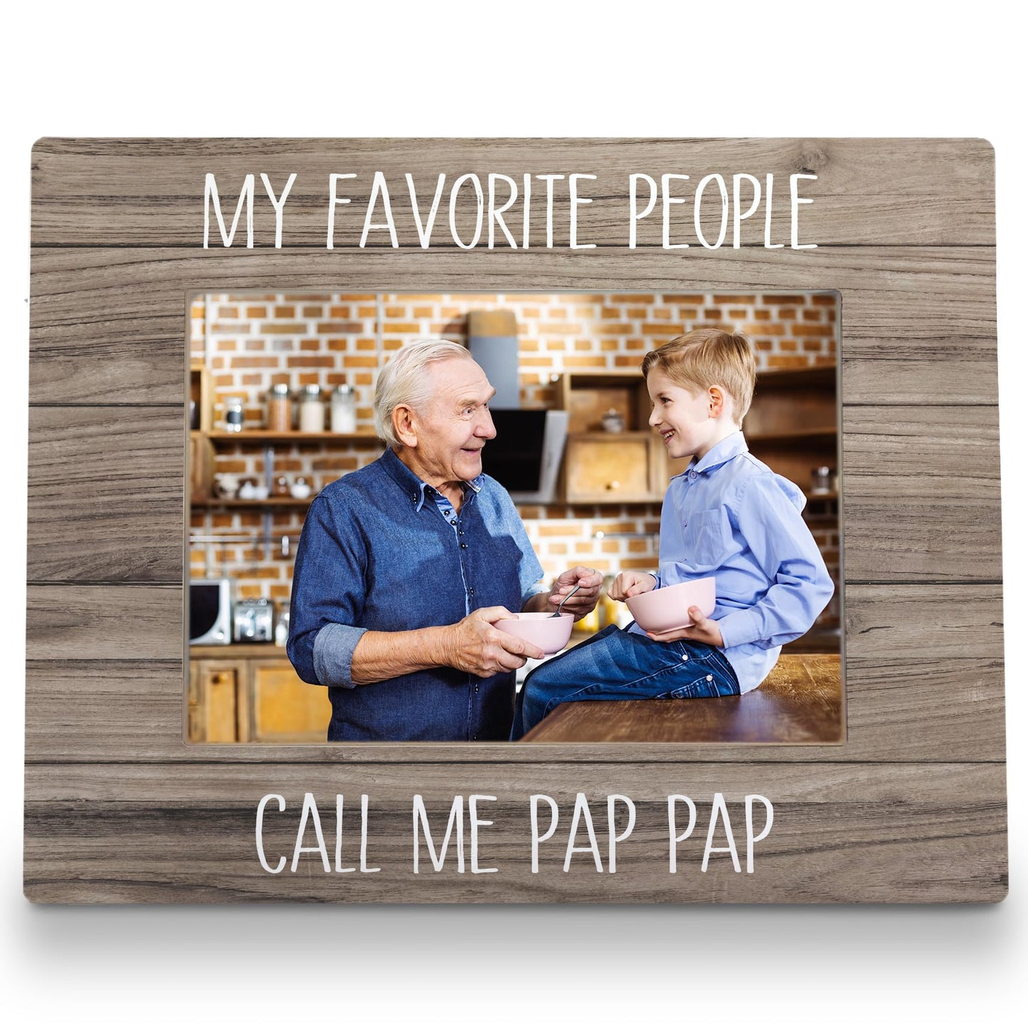 Poppy Picture Frame 8x10, Grandpa Picture Frames, Grandpa Gifts from Grandkids, Gifts for Poppy Fathers Day from Grandson Granddaughter, My Favorite People Call Me Poppy Photo Frame 5X7 BST326L
