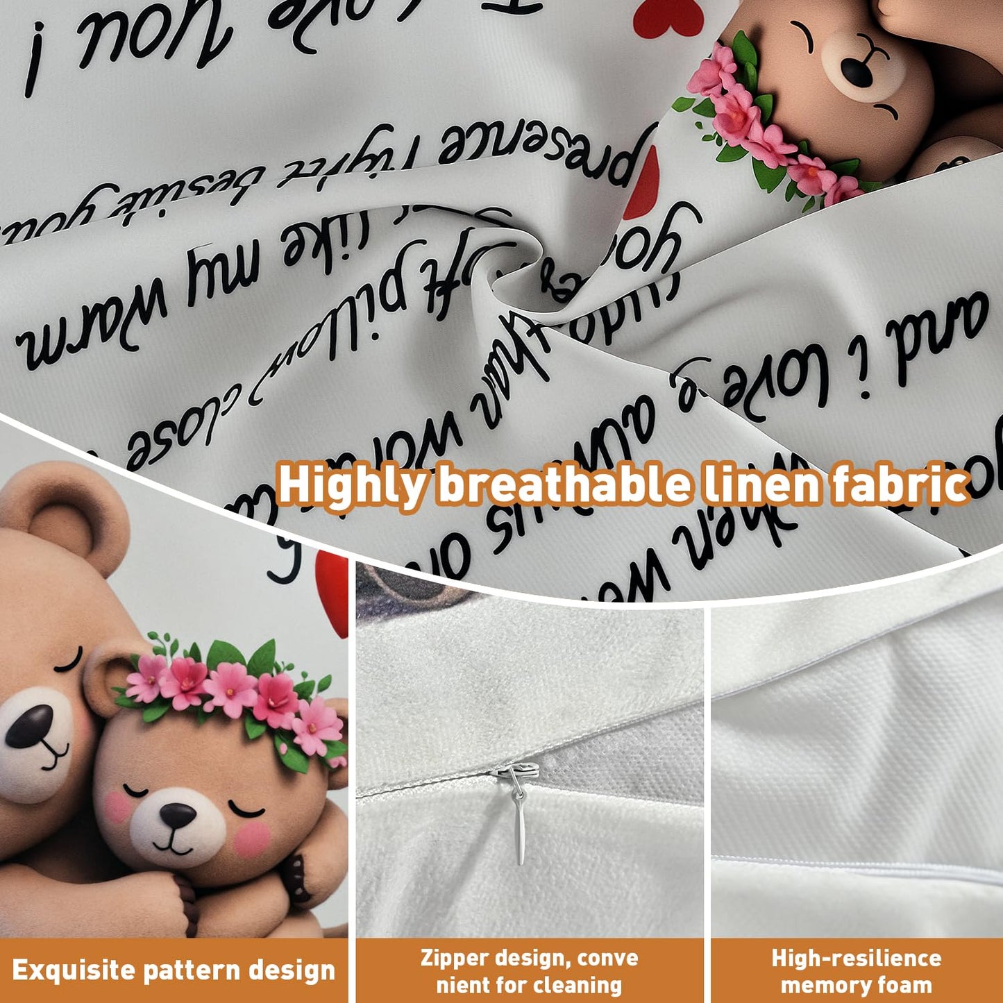 to My Grandmam Throw Pillow Cover - 18x18in Cushion Case, Machine Washable & Easy Care, Ideal for Sofa TV-Watching & Bedside Reading, Adds Warmth to Her Daily Life, Fits Bedroom/Living Room Decor WN420