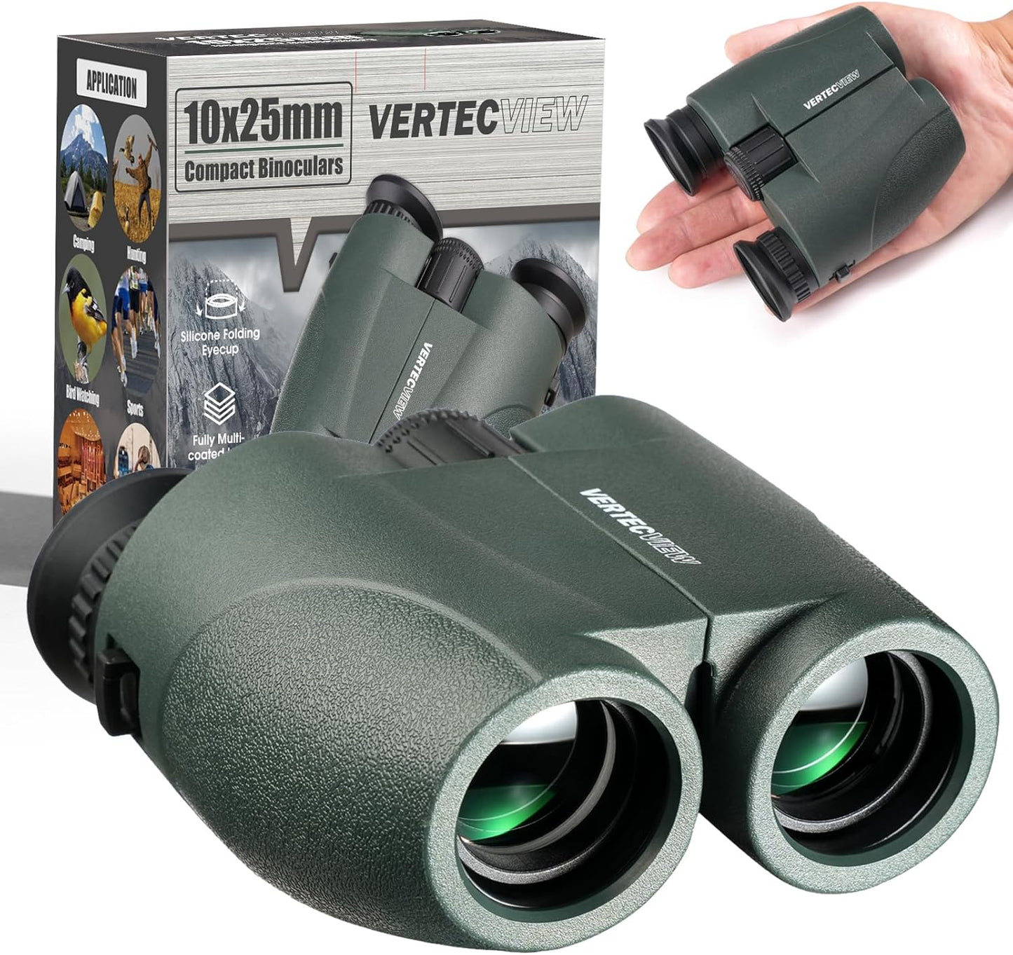 VERTECVIEW 10x25 Binoculars 42