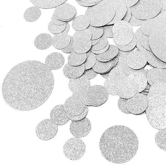 Gold Round Glitter Confetti(3/2/1 inch),200PCS Gold Dots Sparkling Confetti for Table Decor BST220