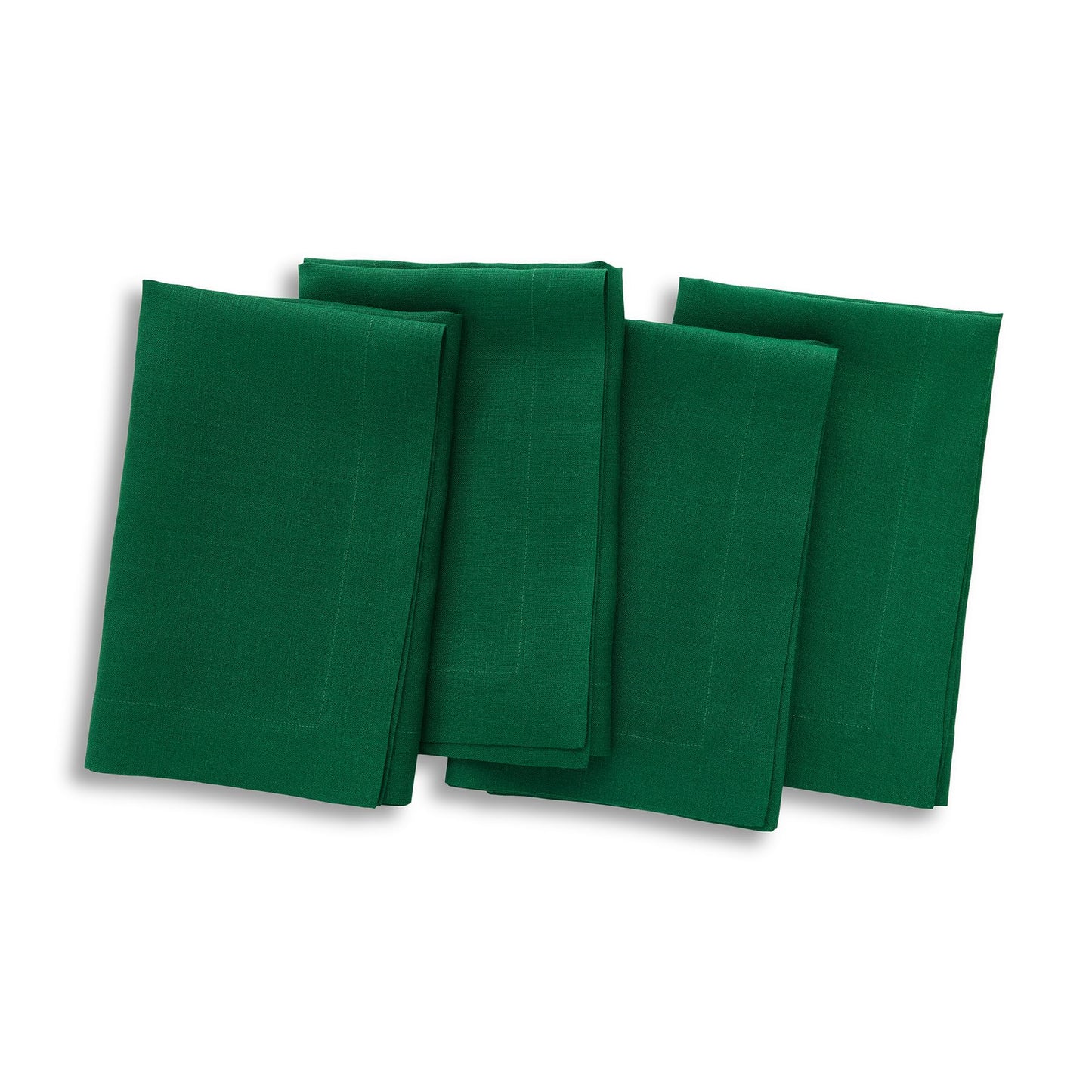 Solino Home 100% Linen Square Placemats White, Fete 14 x 14 in, Set of 4 | Square Table Mats square place settings for daily and festive dining; neatly mitered corners; Pure Linen; OEKO-TEX Certified BST326SOLH