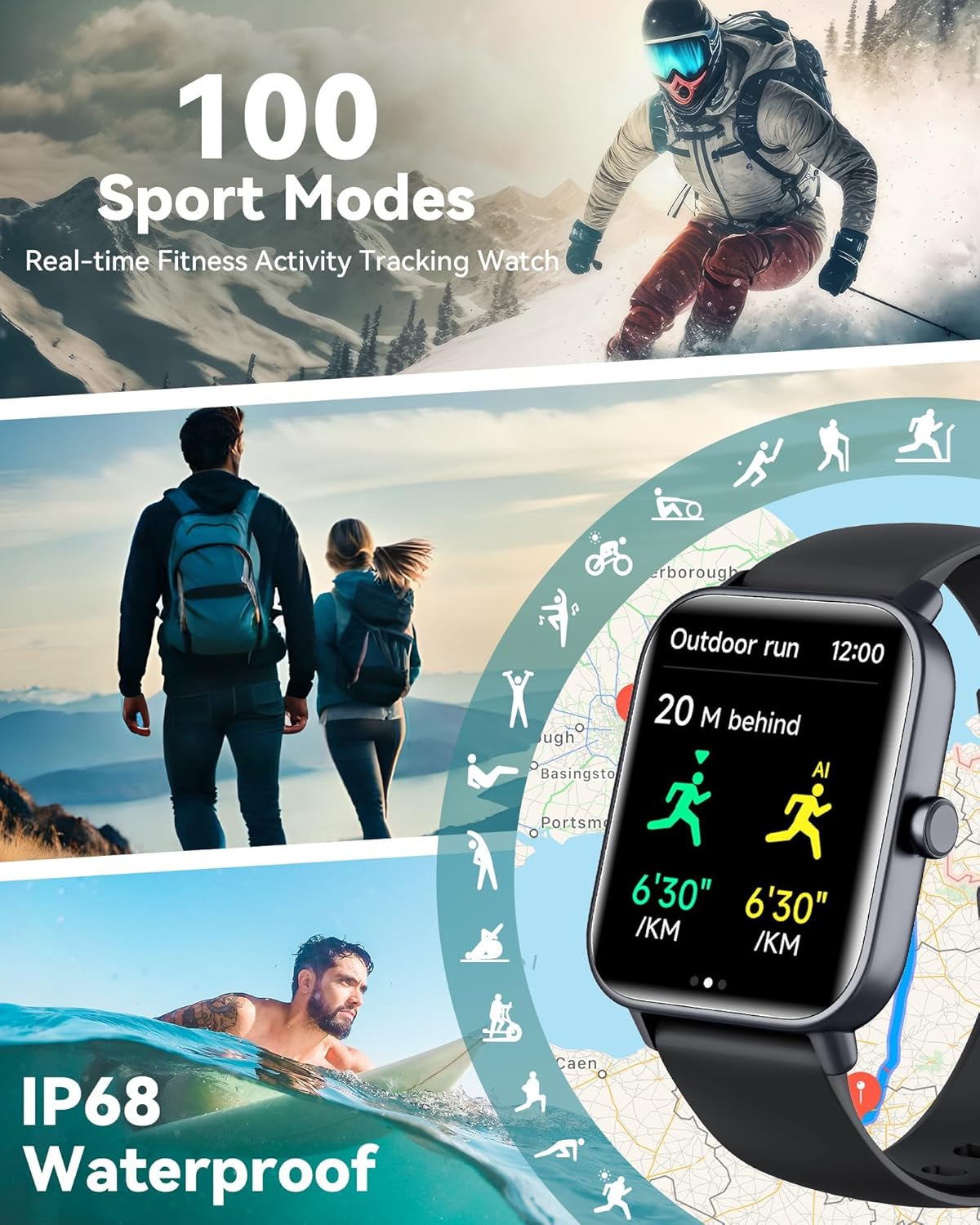 IDW19 Smart Watches for Women/Men 16