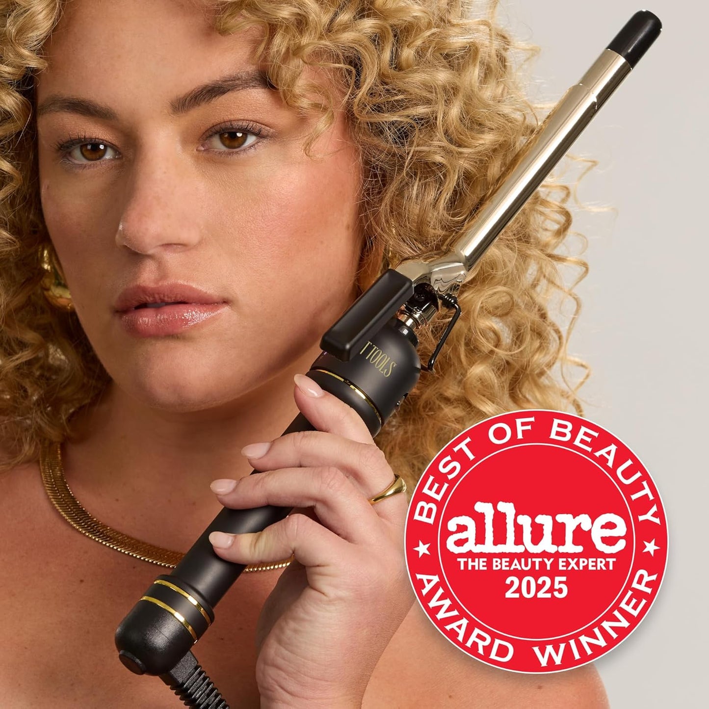 HOT Tools 24K Gold Professional 1 1/2" Extended Barrel Curling Iron with Clamp 102