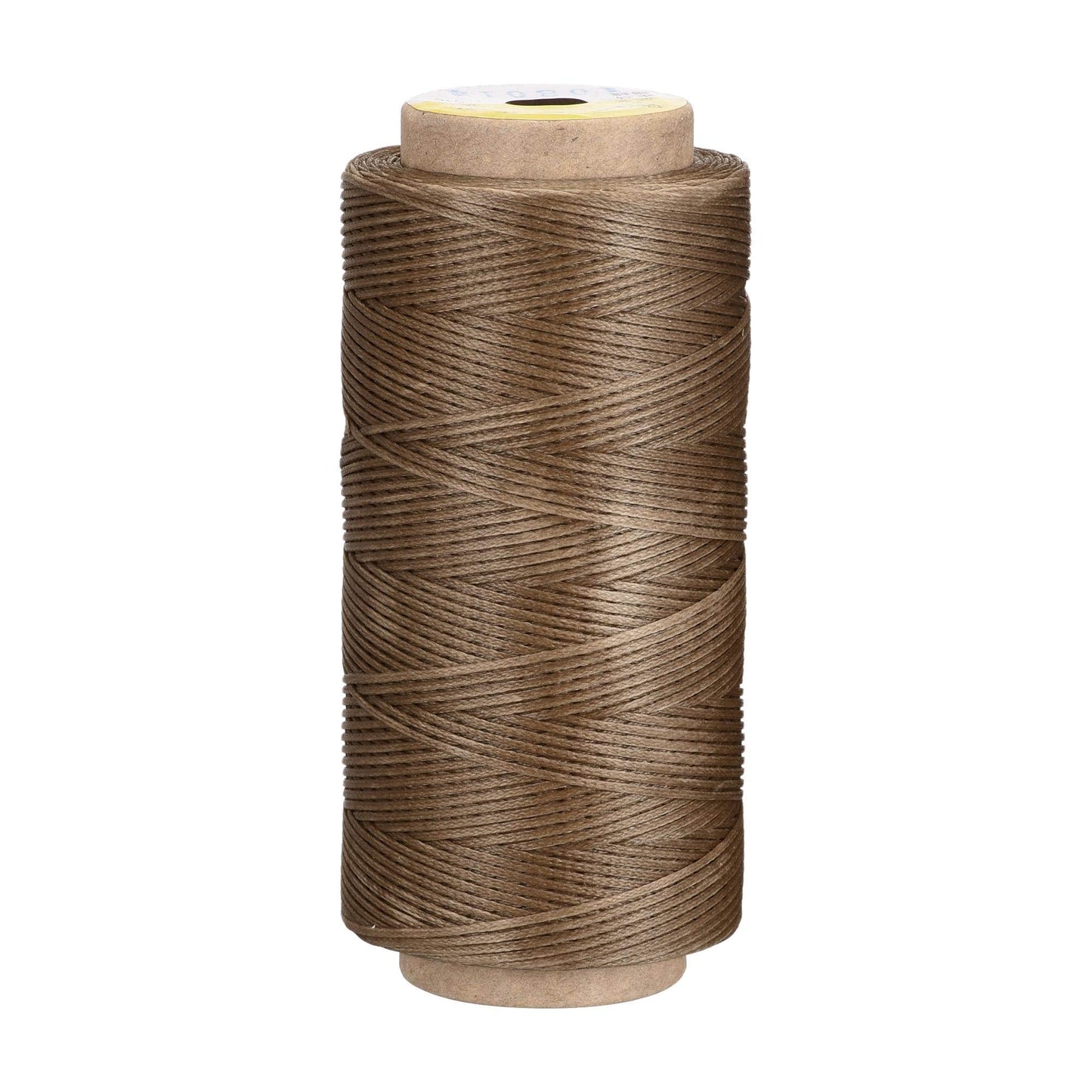 uxcell Leather Sewing Thread 186 Yards 210D/1mm Polyester Waxed Cord for Manual Sewing, Wheat BST326H