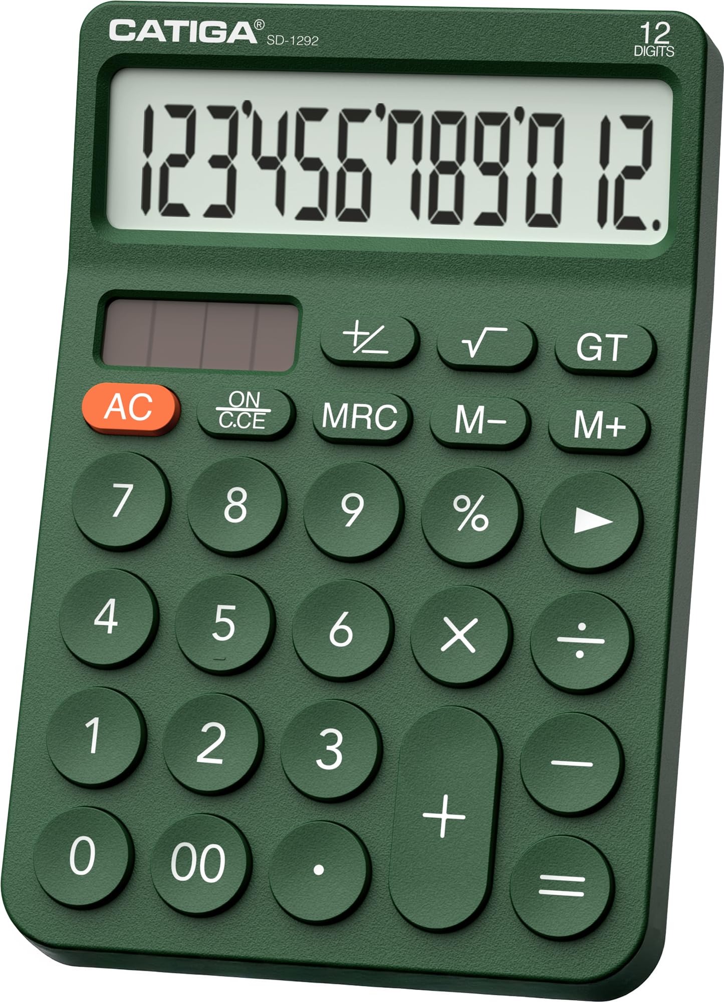 CATIGA 12 Digit Desktop Calculator Basic Desk Calculator with Large LCD Display RD12