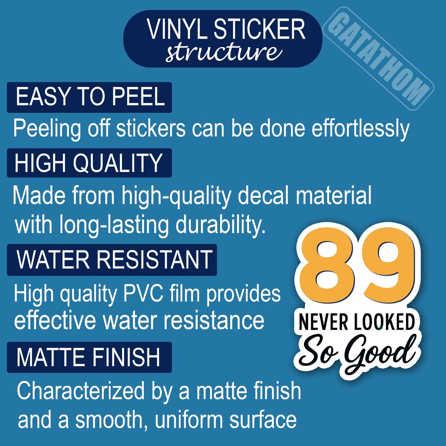 (3PCS) 83 Never Looked So Good Sticker – Happy 83th Birthday, Waterproof Vinyl Decals for Party Decor, Scrapbooking, Water Bottles, Laptops, Size 3" x 2.5" BST202