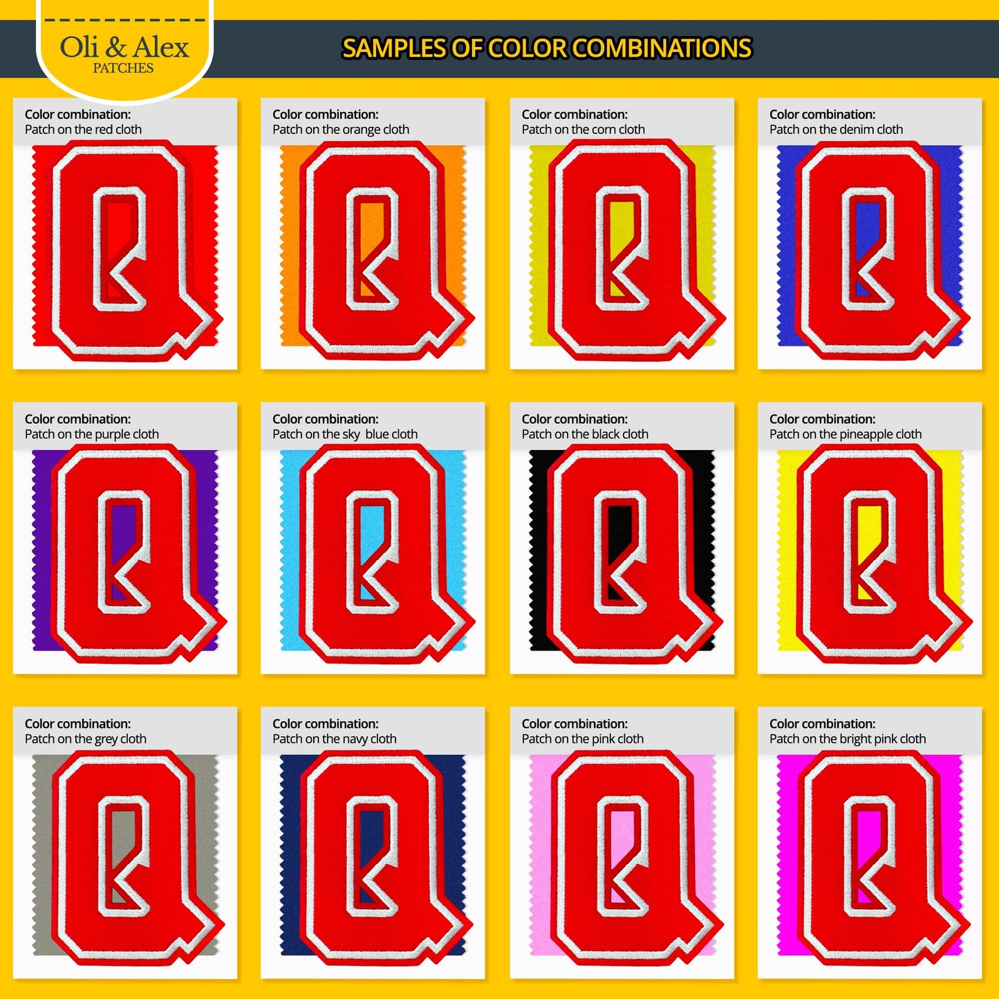 Iron On Letters Patches Premium Quality - Letter for Clothing - Varsity Patch Transfer for Clothes - Embroidered Letters Patches for Jersey Jackets - Sew on Appliques Red BST220