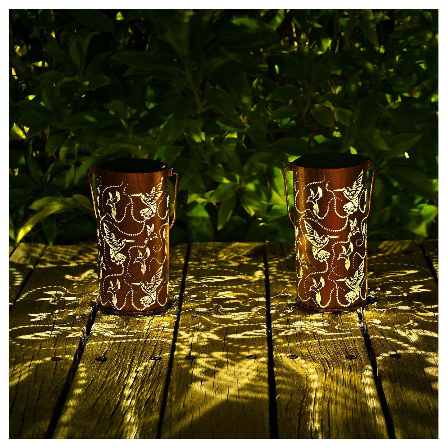 Solar Lanterns Outdoor Waterproof Butterfly Garden Decor Birthday Gifts for Women Mom Grandma, Hanging Solar Lights Metal Lantern Decoration Outside for Yard, Patio, Backyard, Porch