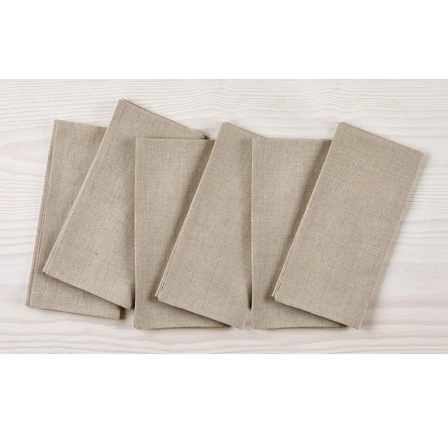 Solino Home 100% Linen Square Placemats White, Fete 14 x 14 in, Set of 4 | Square Table Mats square place settings for daily and festive dining; neatly mitered corners; Pure Linen; OEKO-TEX Certified BST326SOLH