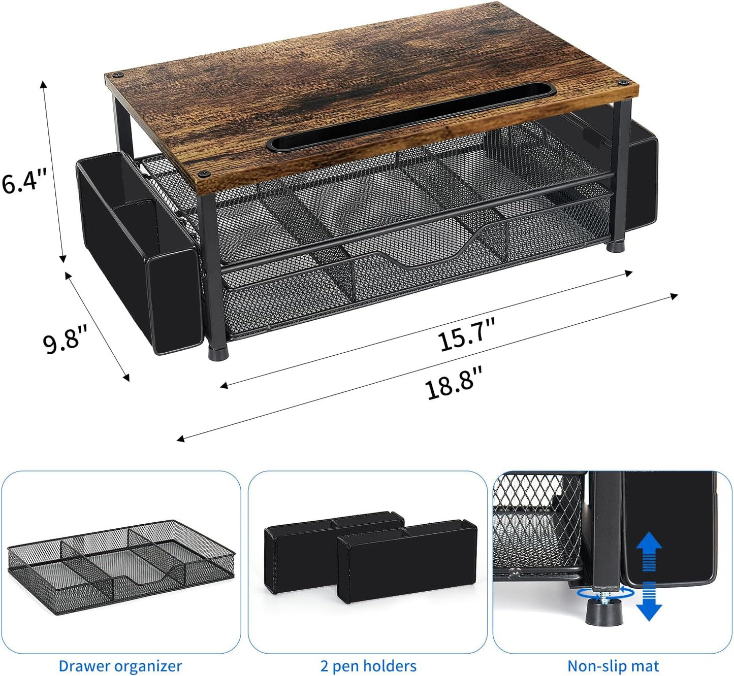 AUPSEN Wood Desk Organizers and Accessories RD2