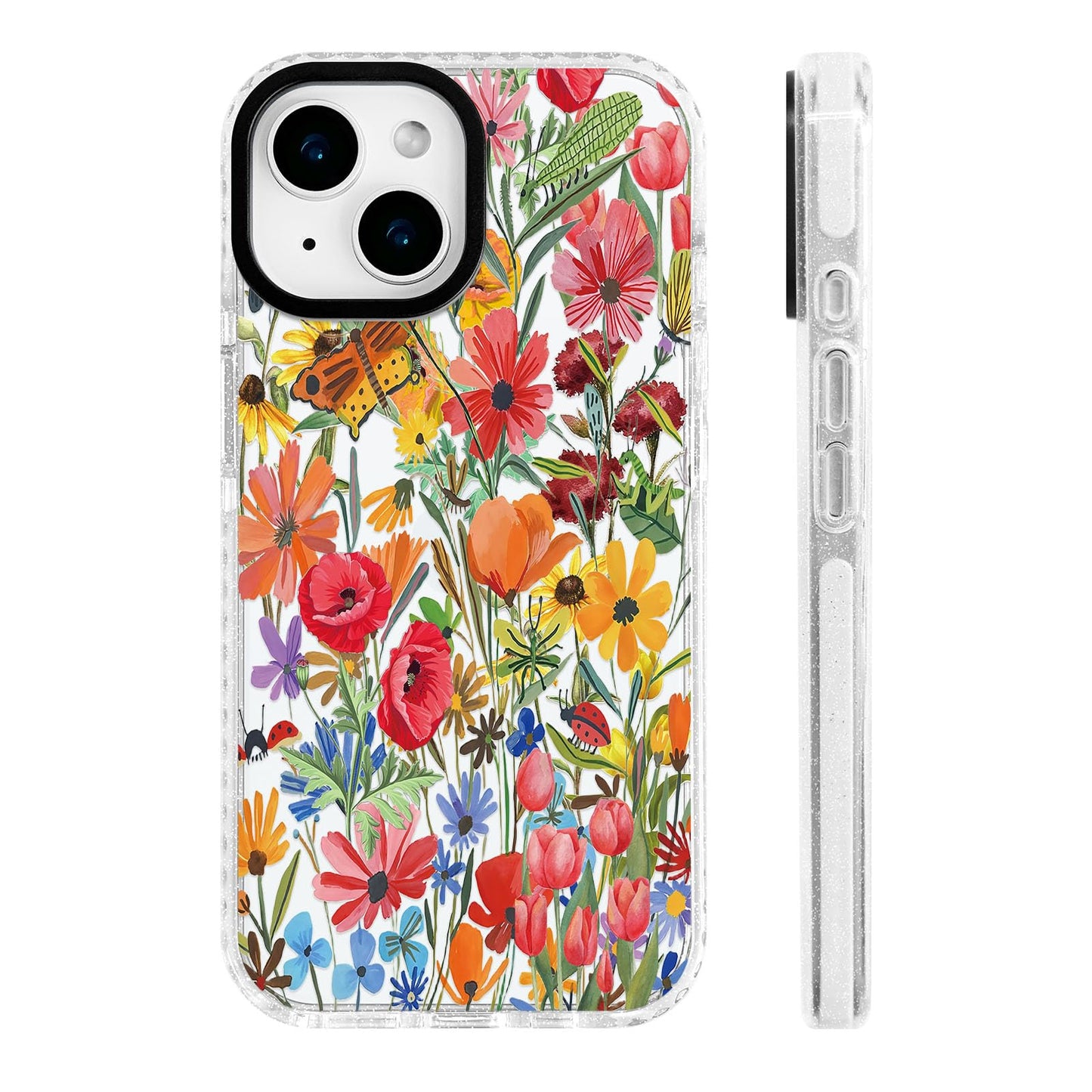 for iPhone 16 Pro Case [Military-Grade Drop Protection/Stylish Soft TPU Protective/Camera Protection/for Women & Girls] - Beach Party Collage Pattern with Mermaid WN420