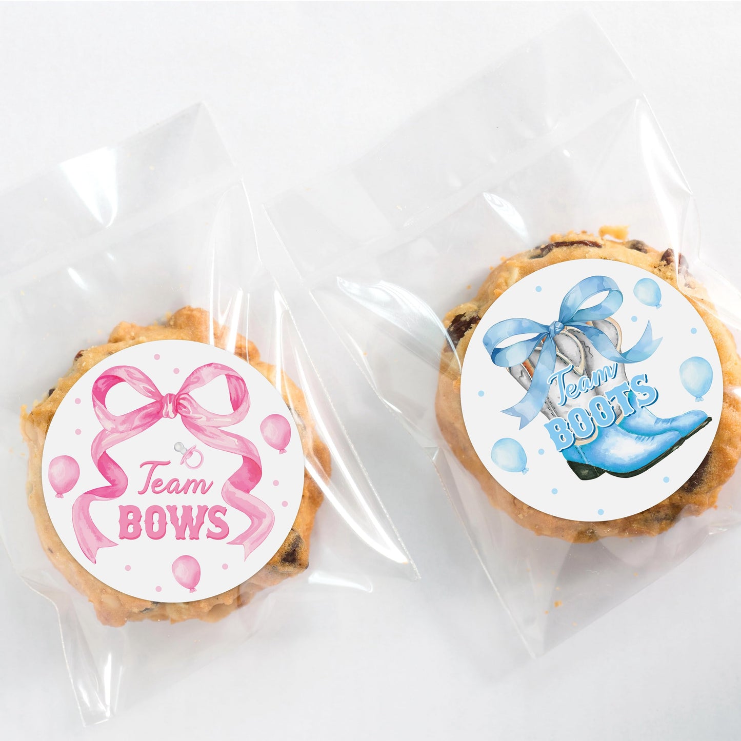 Ice Cream Gender Reveal Stickers - 500Pcs Labels for Baby Shower | 2 Inch, Team Boys or Girls, Pink or Blue Roll Decals, What's the Scoop Gender Reveal Party Decor Voting Game Idea Goodie Bags BST202