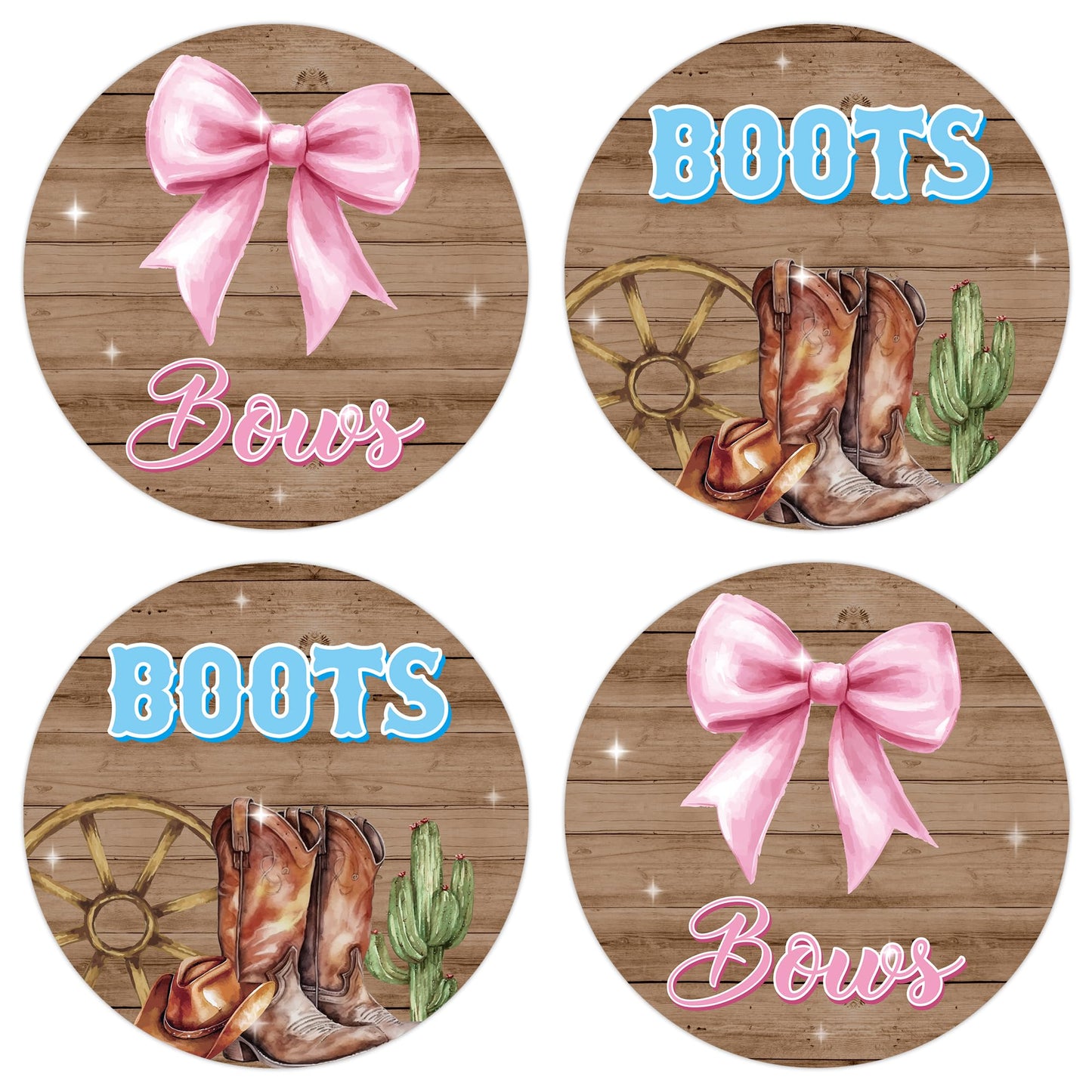 Ice Cream Gender Reveal Stickers - 500Pcs Labels for Baby Shower | 2 Inch, Team Boys or Girls, Pink or Blue Roll Decals, What's the Scoop Gender Reveal Party Decor Voting Game Idea Goodie Bags BST202