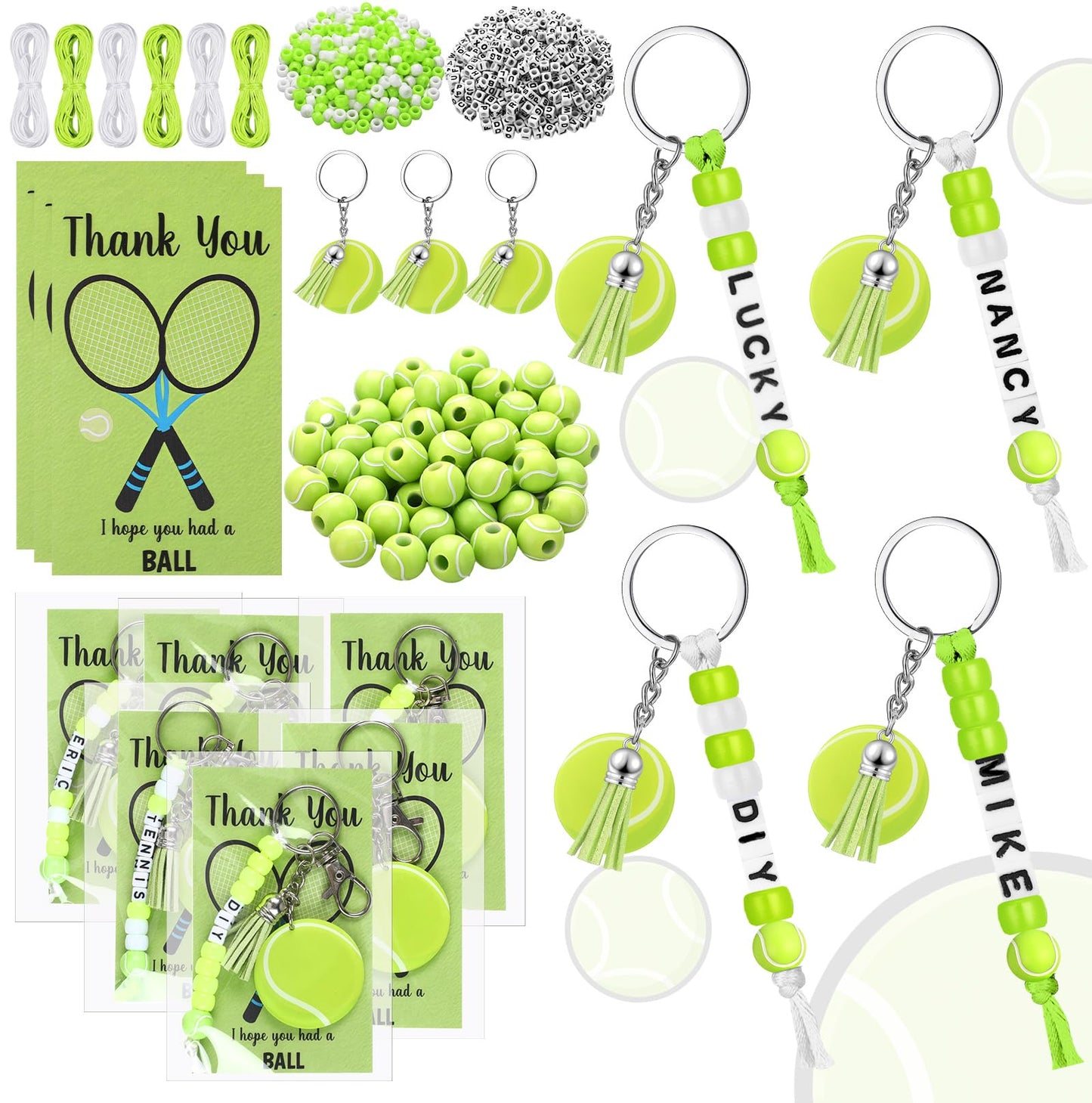 Suncalla 984 Pcs 24 Set Dinosaur Nugget Keychain Making Kit DIY Valentine's Key Chain Crafts Bead Adjustable Letter Beads Cards Strings Kit Gift Backpack Accessories Party Favors(Cute Color) WN420