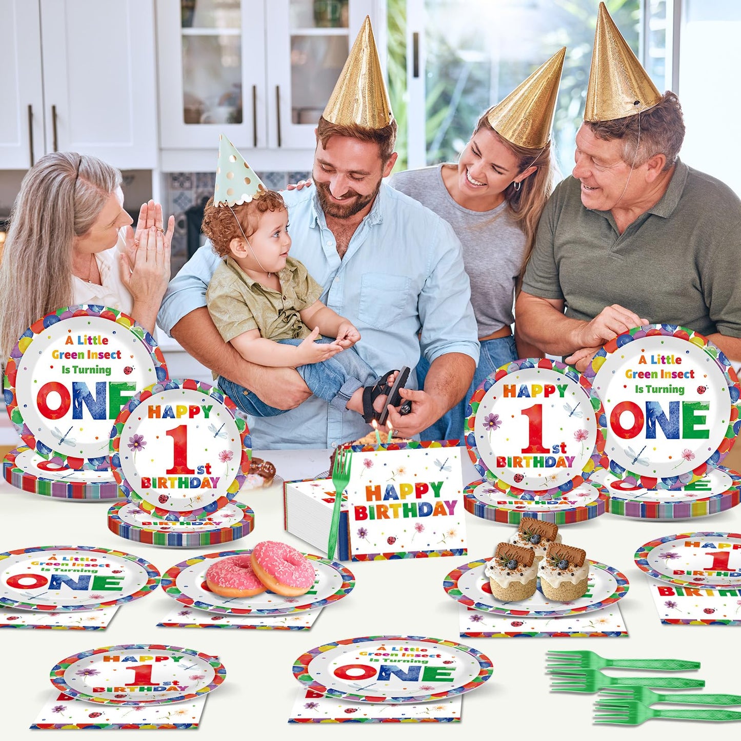 96 Pcs Race Car 1st Birthday Party Plates and Napkins Racing Cars First Birthday Decor Race Car One Year Old Dessert Cake Plates Racing Cars Theme Tableware Set for Kids Boy Party Decor 24 Guests BST202