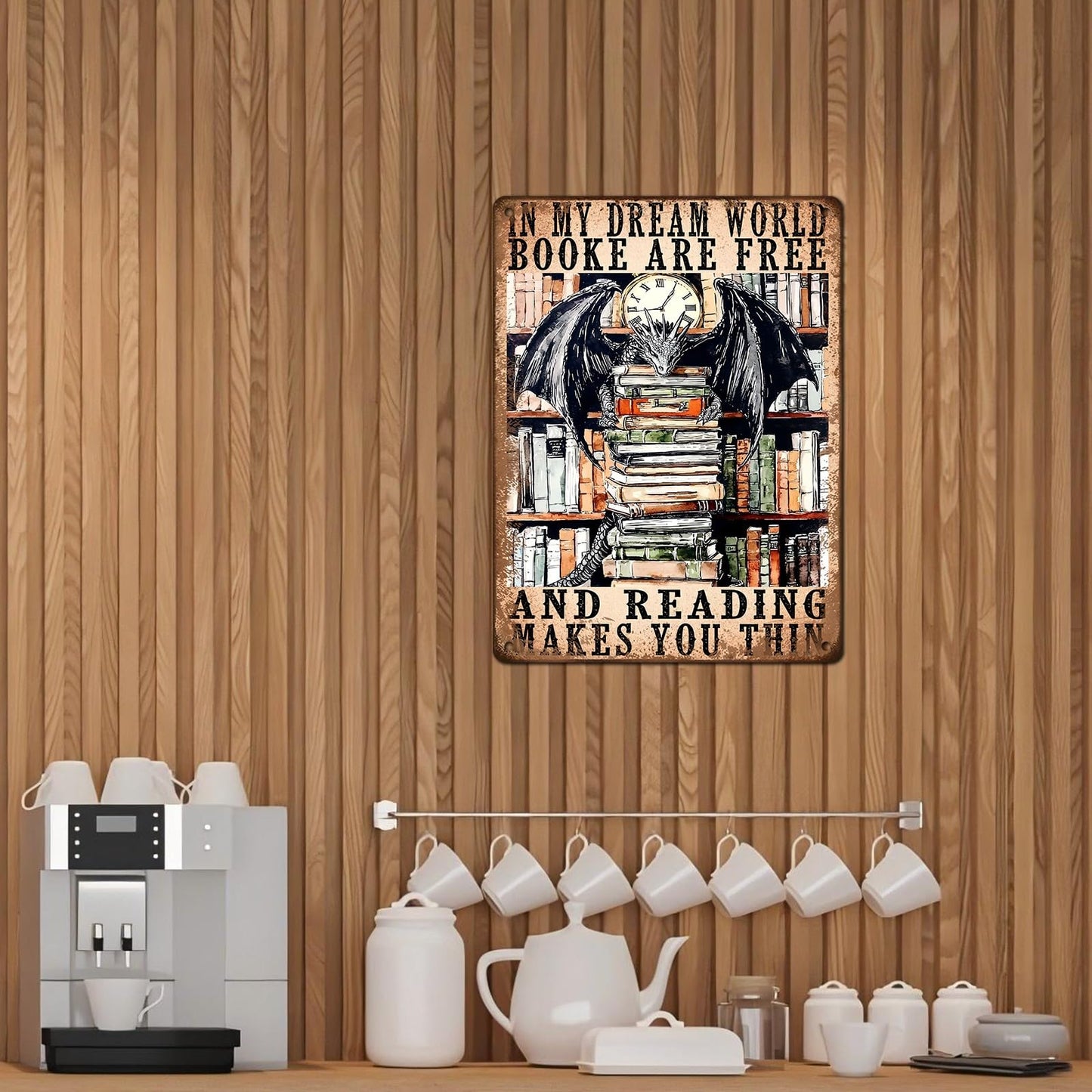 Vintage Cat Sign That's What I Do Write And I Know Things Metal Poster Sign for Home Bar Pub Kitchen Garage Restaurant Wall Deocr 12 * 8inch BST220
