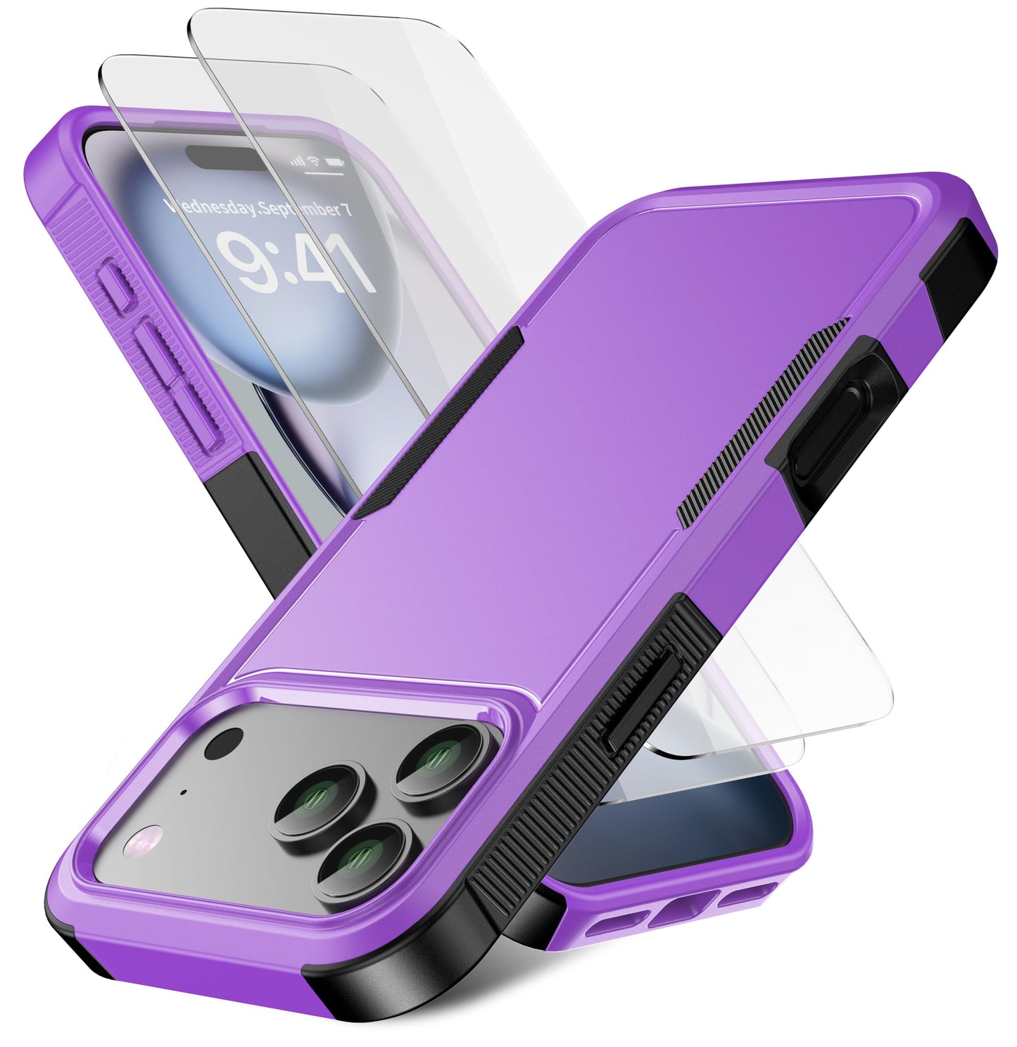 Magnetic for iPhone 17 Air Case [Compatible with MagSafe] [Shockproof] [Heavy Duty Protection] Pocket-Friendly & Tough Non-Slip Protective Phone Cover for iPhone 17Air 6.6", Black WN420