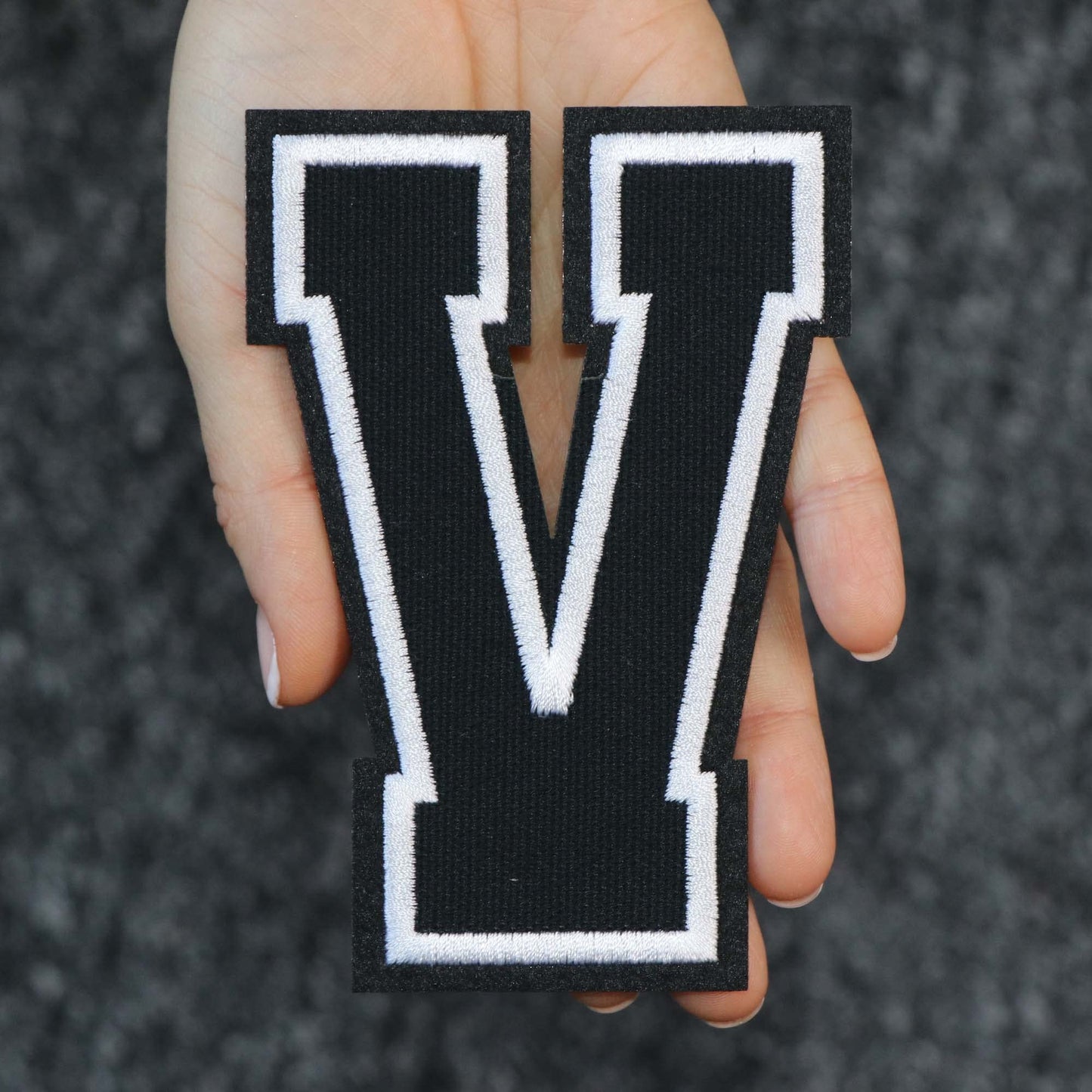 Iron On Letters Patches Premium Quality - Letter for Clothing - Varsity Patch Transfer for Clothes - Embroidered Letters Patches for Jersey Jackets - Sew on Appliques Red BST220