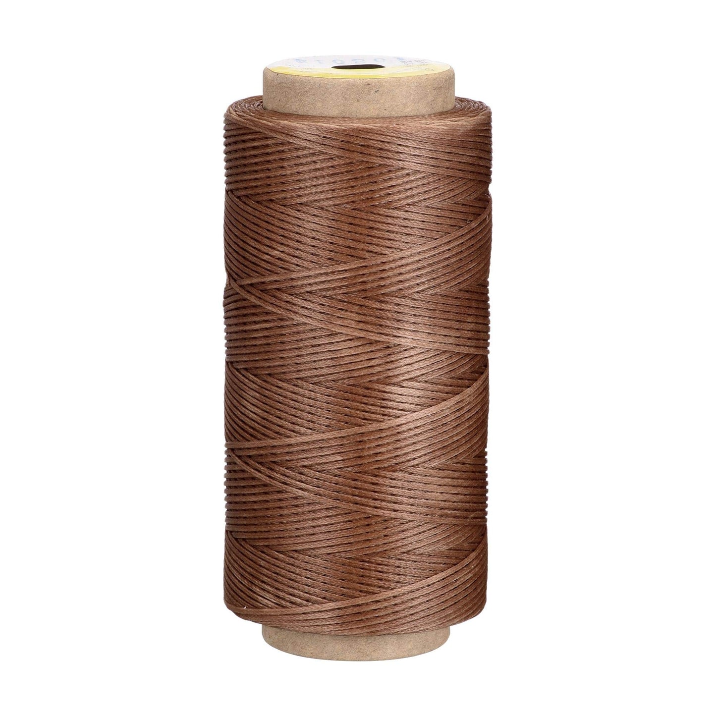 uxcell Leather Sewing Thread 186 Yards 210D/1mm Polyester Waxed Cord for Manual Sewing, Wheat BST326H
