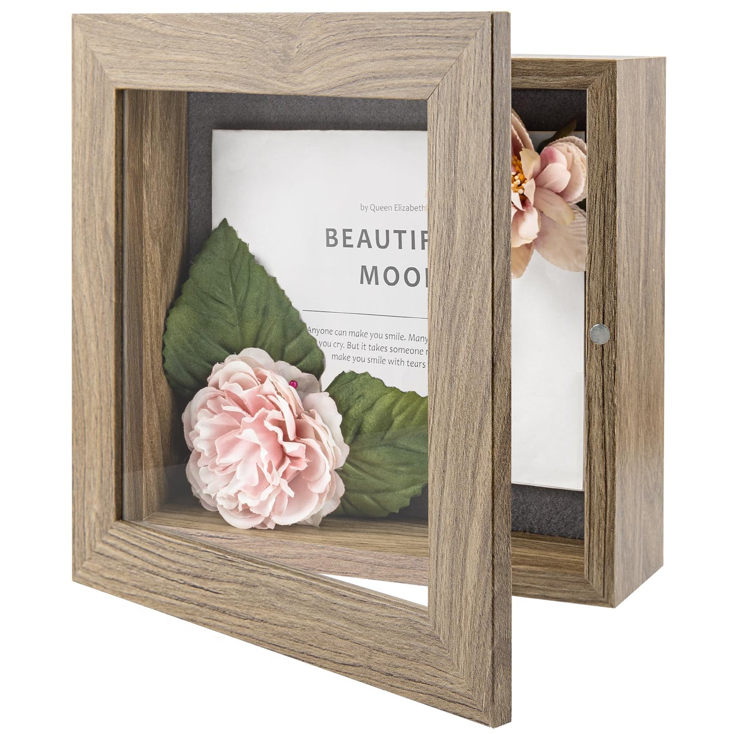 Golden State Art 11x14 Shadow Box Frame Display Case - 2 inch Depth Great for Collages, Collections, Mementos, 6 Pins Included (White, 1 Pack) BST326H