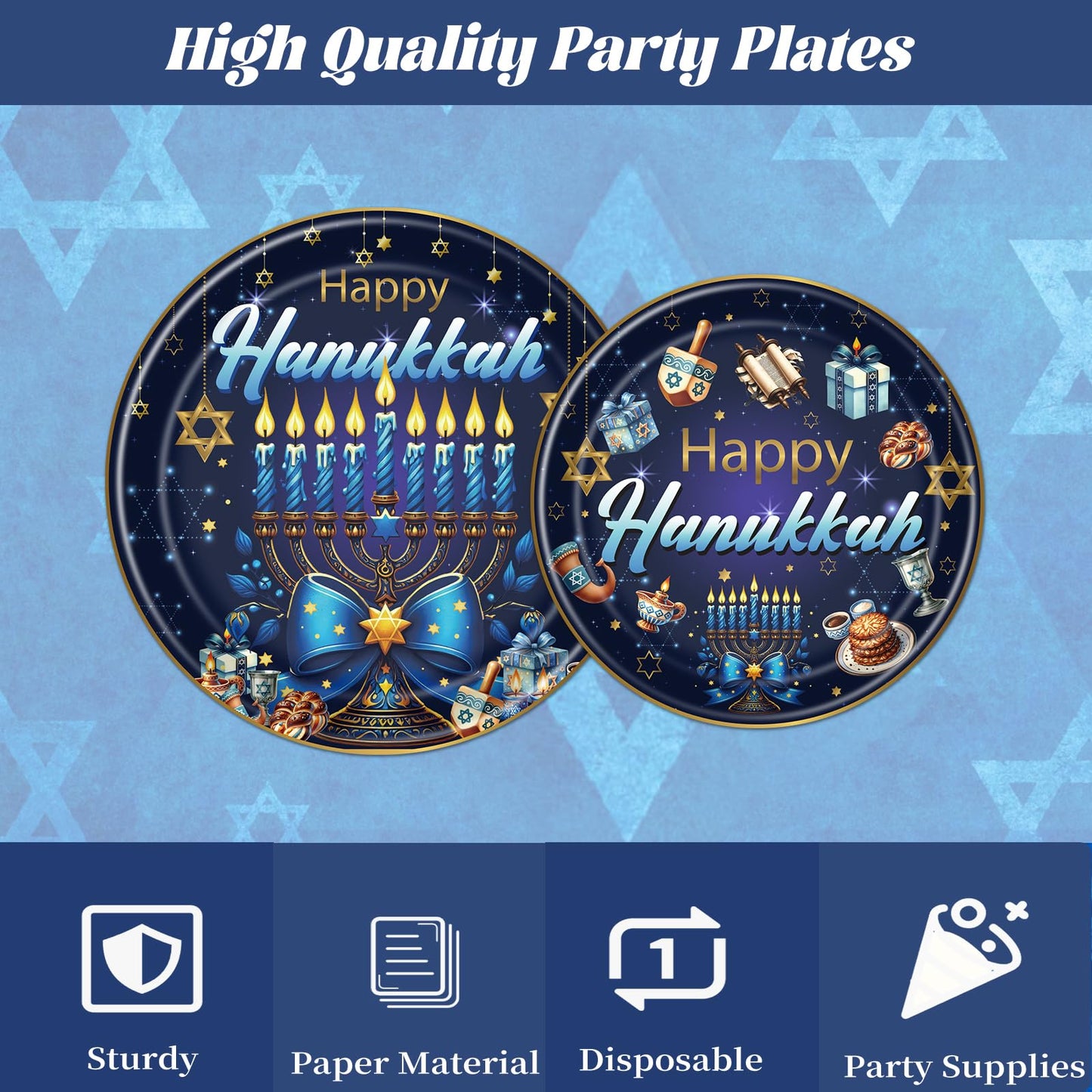 Gameza July Christmas Party Decorations Tableware, 96PCS There's Some Hohoho's in July Disposable Paper Plates and Napkins Decoration, Summer Xmas Beach Forks Decor Supplies Serves 24 BST220