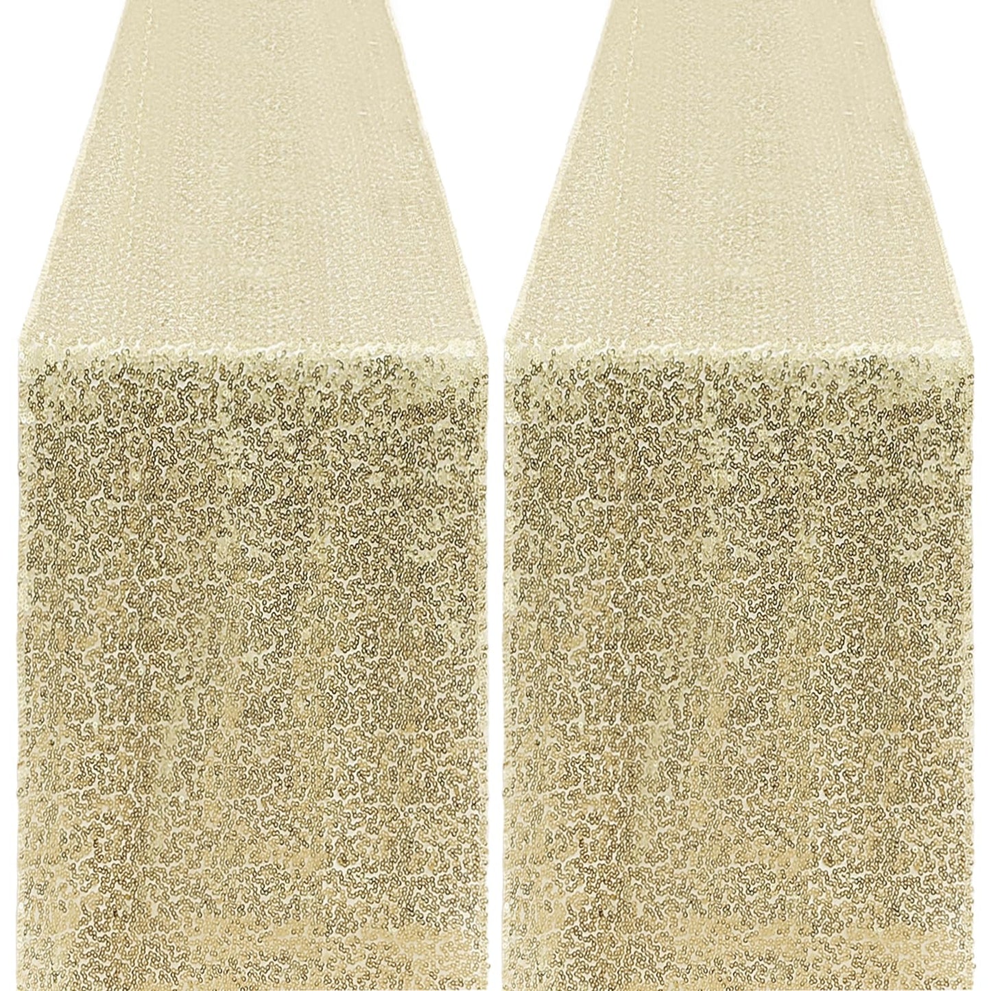 10 Packs 12 x 72 inches Sequin Table Runner, Orange Glitter Table Runner for Birthday Party Supplies Wedding Engagement Baby Shower Holiday Celebration Event Decorations WN420