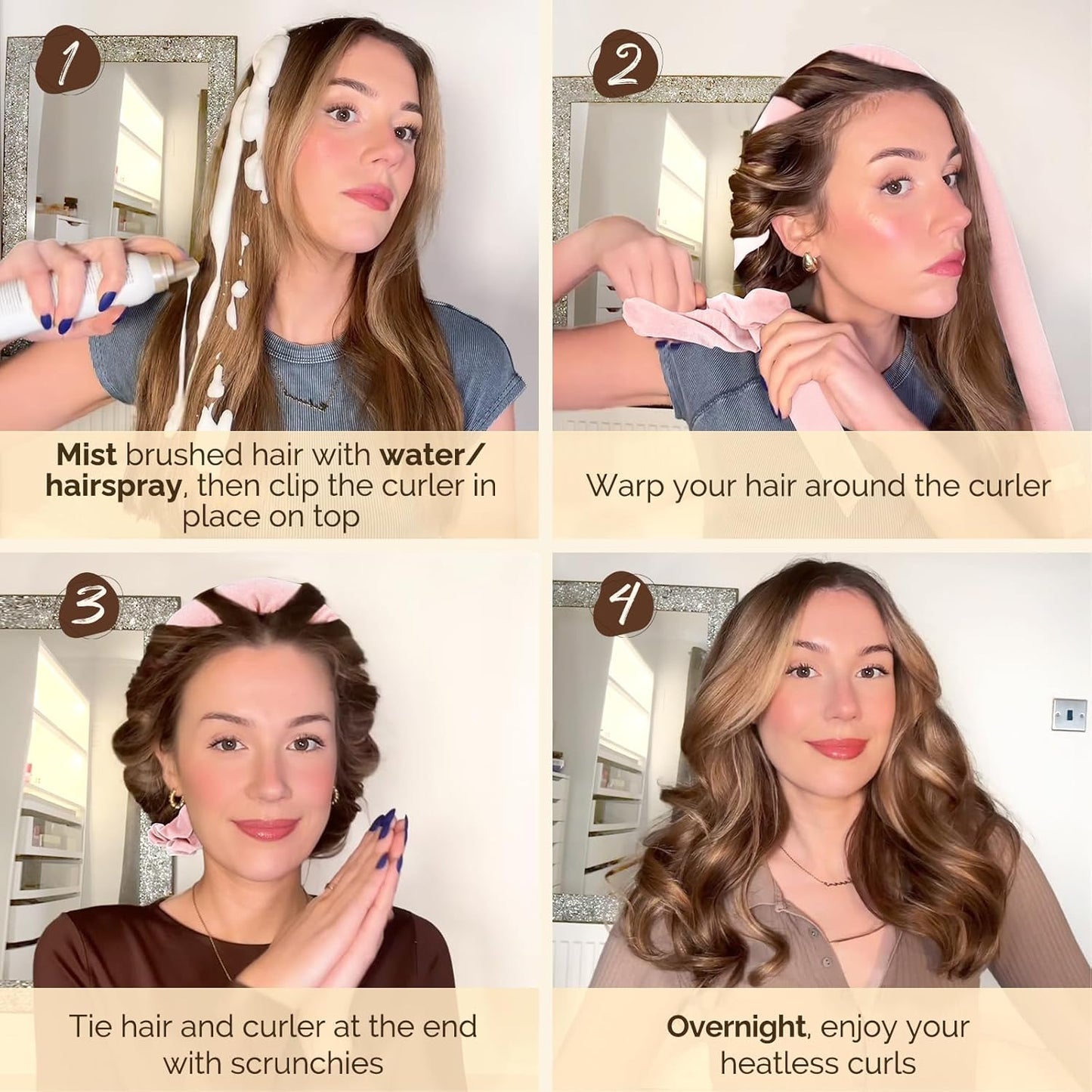 Yanibest Heatless Hair Curler to Sleep in 55