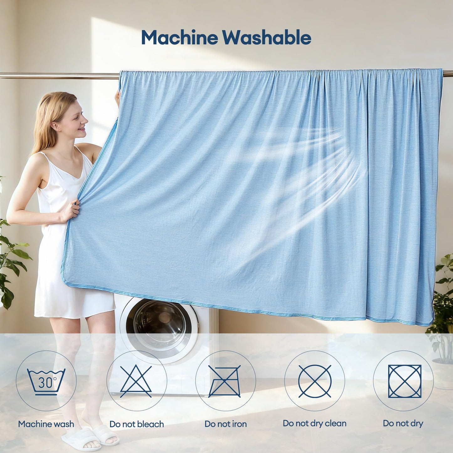 VFROO Cooling Blanket for Hot Sleepers Twin Size 60''×80'', Summer Blanket Thin Lightweight Breathable, Absorbs Sweat Heat to Keep Adults Cool, Cold Blanket for Sleeping on Bed Couch, Grey BST326H