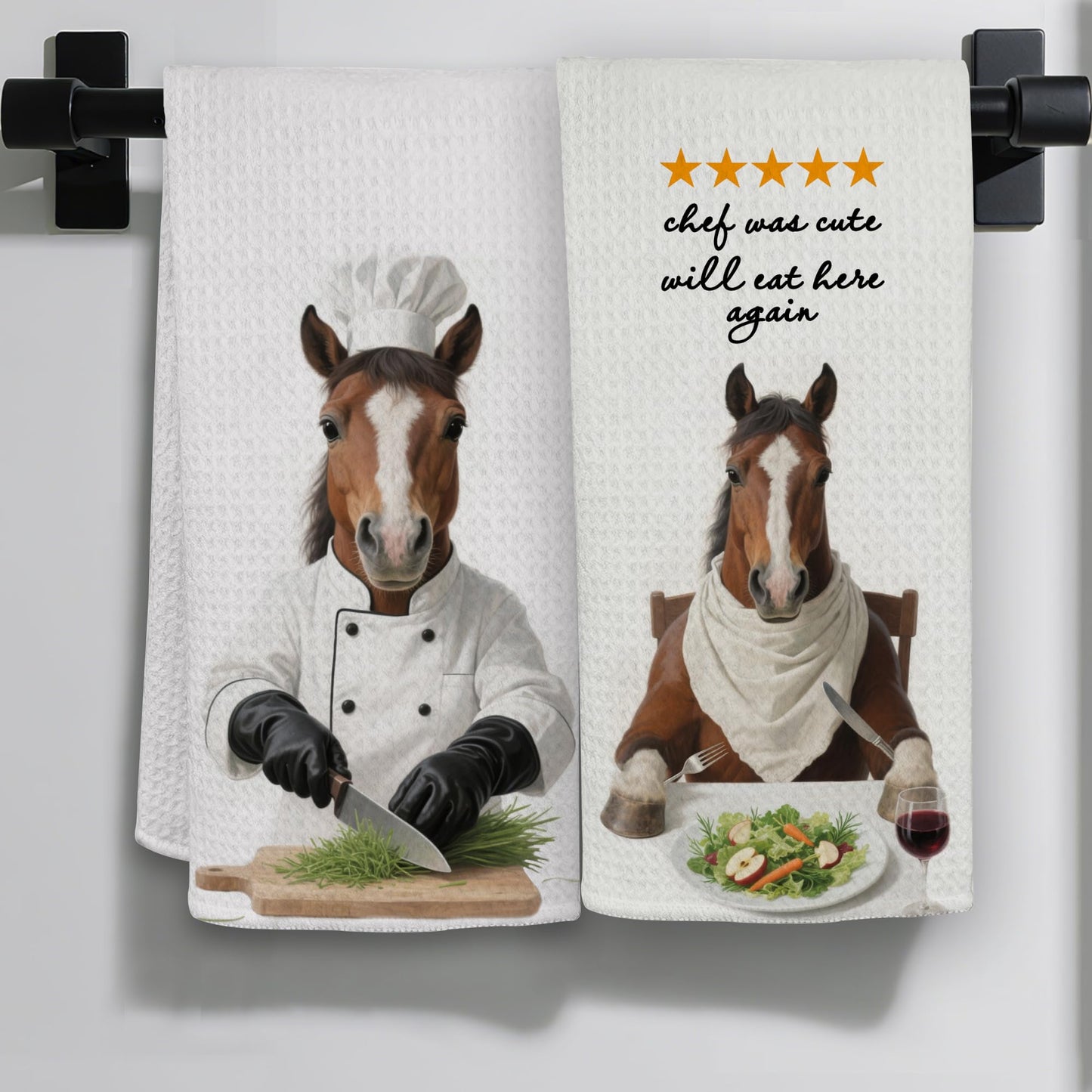 Funny Cat Gifts Kitchen Towels, Cute Cat with Knife and Fork Microfiber Dish Tea Towel for Kitchen Decor, Funny Cats Cooking Decor, is It Dinner Time Yet, 16x24 Inch BST220