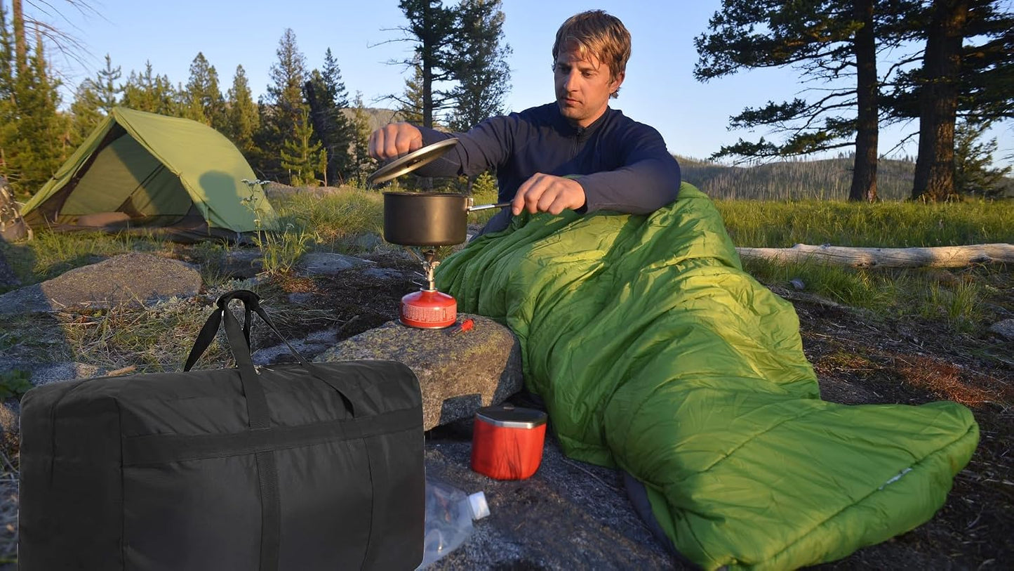 Foldable Storage Duffle Bag Huge Moving Bag Great for House Moving, Overnight Camping, Traveling, Large Items Storage, College Dorms and More (387L Black) BST326H