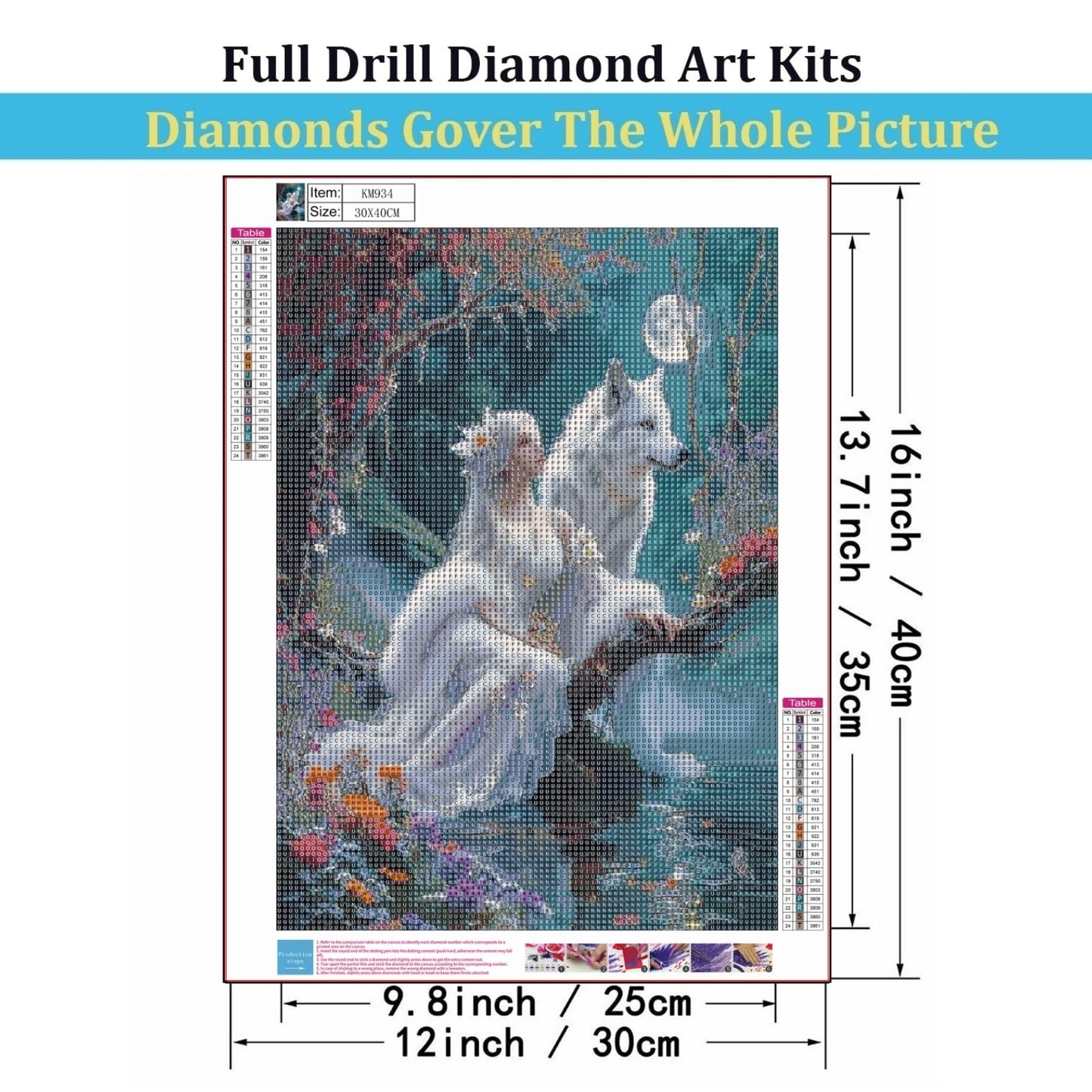 Mosaflare White Tigers Diamond Painting Kits for Adults 12x16 Inch | 5D Diamond Art for Beginners, DIY Full Round Drill Paint by Diamonds Dot Gem Art for Adult, Home Wall Decor BST326L