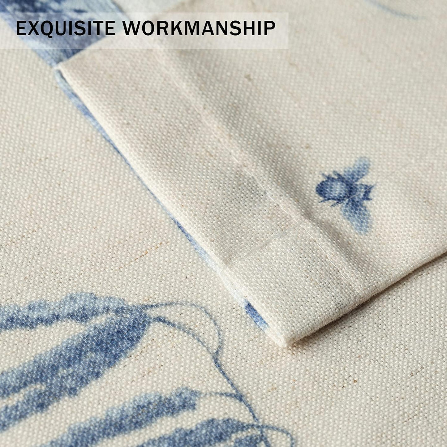 Leeva Tie Up Valance for Windows, Elegant Birds Pattern Light Filtering Window Treatment Valances for Bedroom Kitchen, One Panel, 52 x 18, Light Blue BST220