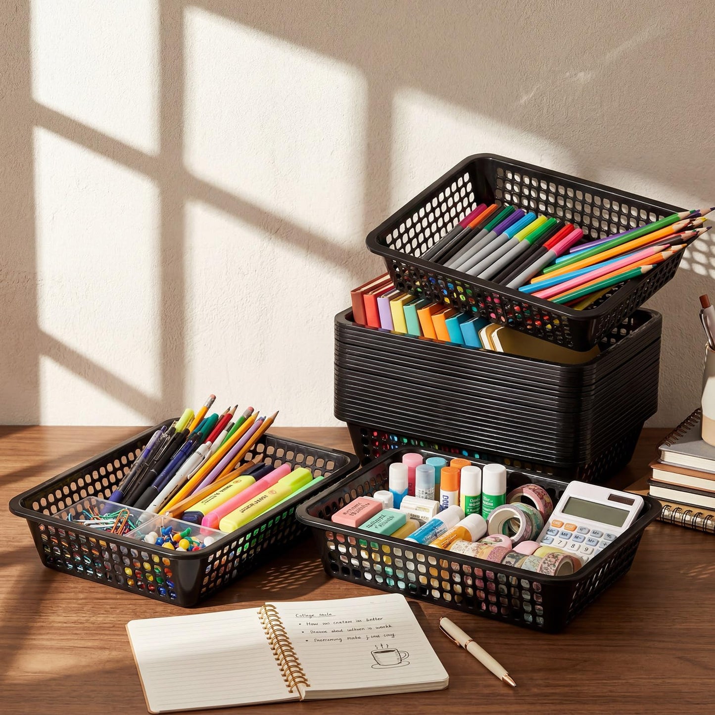 Zhehao 24 Pcs Paper Organizer Basket RD2