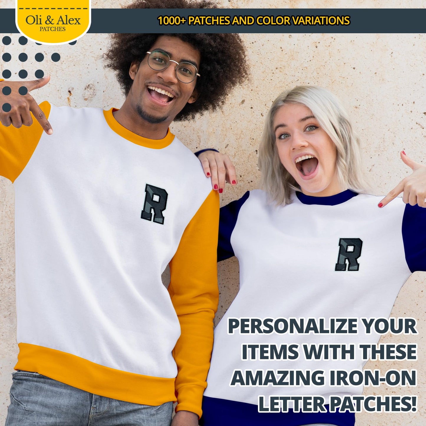 Iron On Letters Patches Premium Quality - Letter for Clothing - Varsity Patch Transfer for Clothes - Embroidered Letters Patches for Jersey Jackets - Sew on Appliques Red BST220