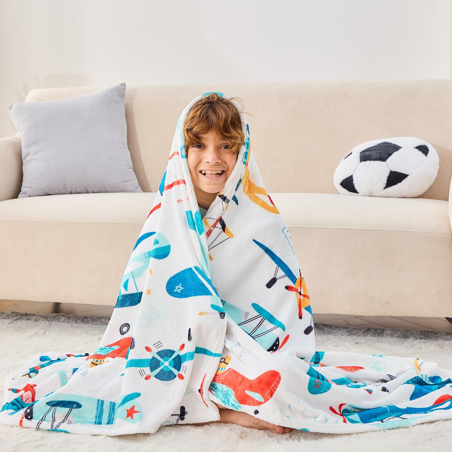 Wajade Unicorn Gifts for Girls - Glow in The Dark Unicorn Blanket Birthday Christmas Decor for Kids Age 3 4 5 6 7 8 9 10 11 12 Years Old Teens Child Toddler Throw Violet 60"x80" BST202