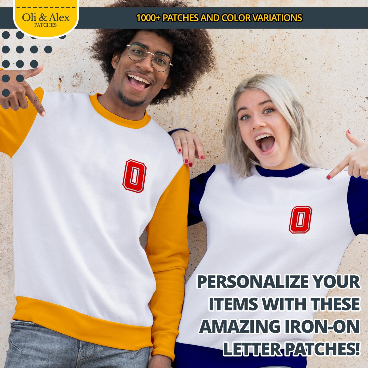 Iron On Letters Patches Premium Quality - Letter for Clothing - Varsity Patch Transfer for Clothes - Embroidered Letters Patches for Jersey Jackets - Sew on Appliques Red BST220