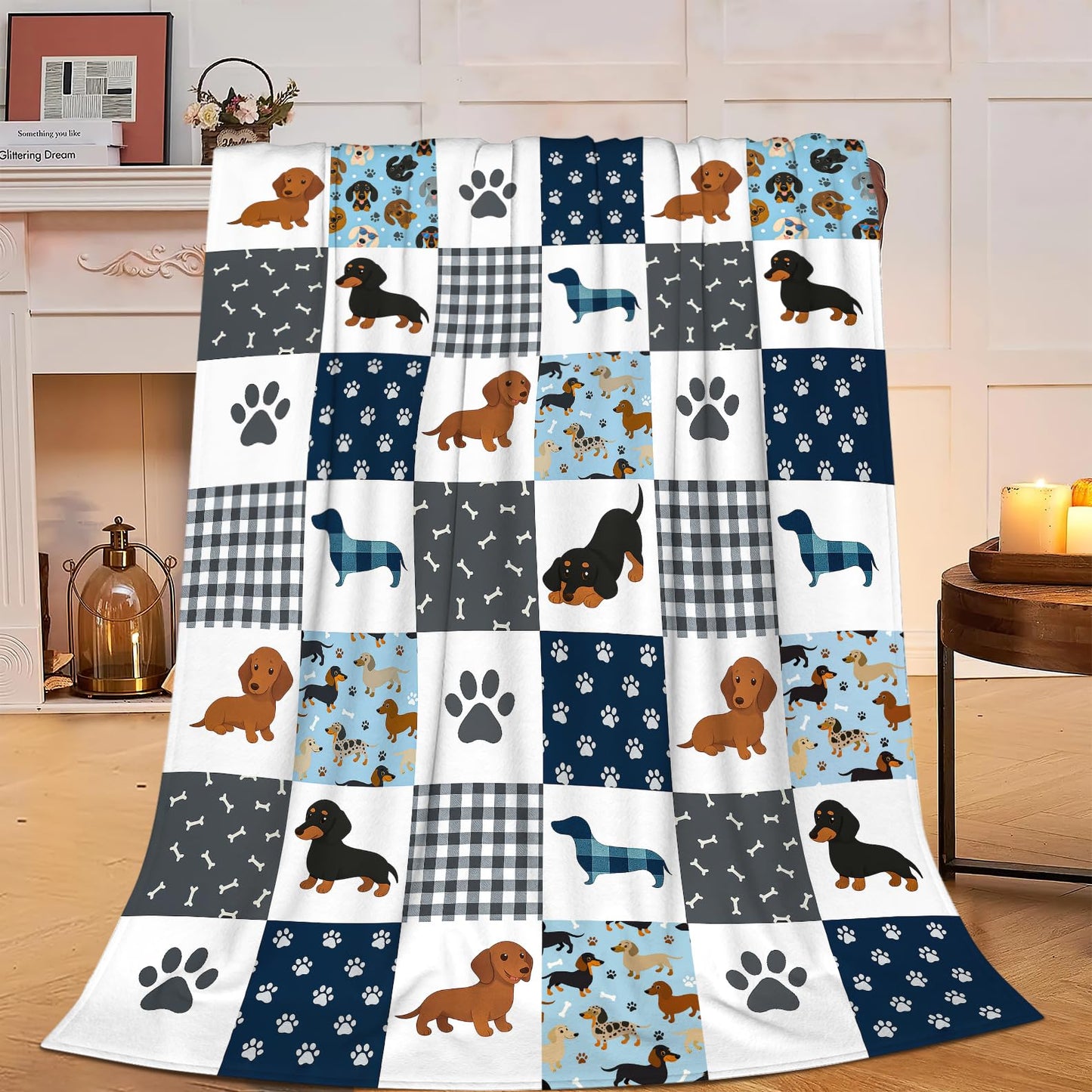 Soccer Blanket Super Soft Warm Fluffy Fleece Flannel Ball Sports Throw Blanket Cozy Fuzzy Plush Stuff Bedding Blankets Gifts for Teens Boys Kids Women Girls Adults 50"X40" BST326H