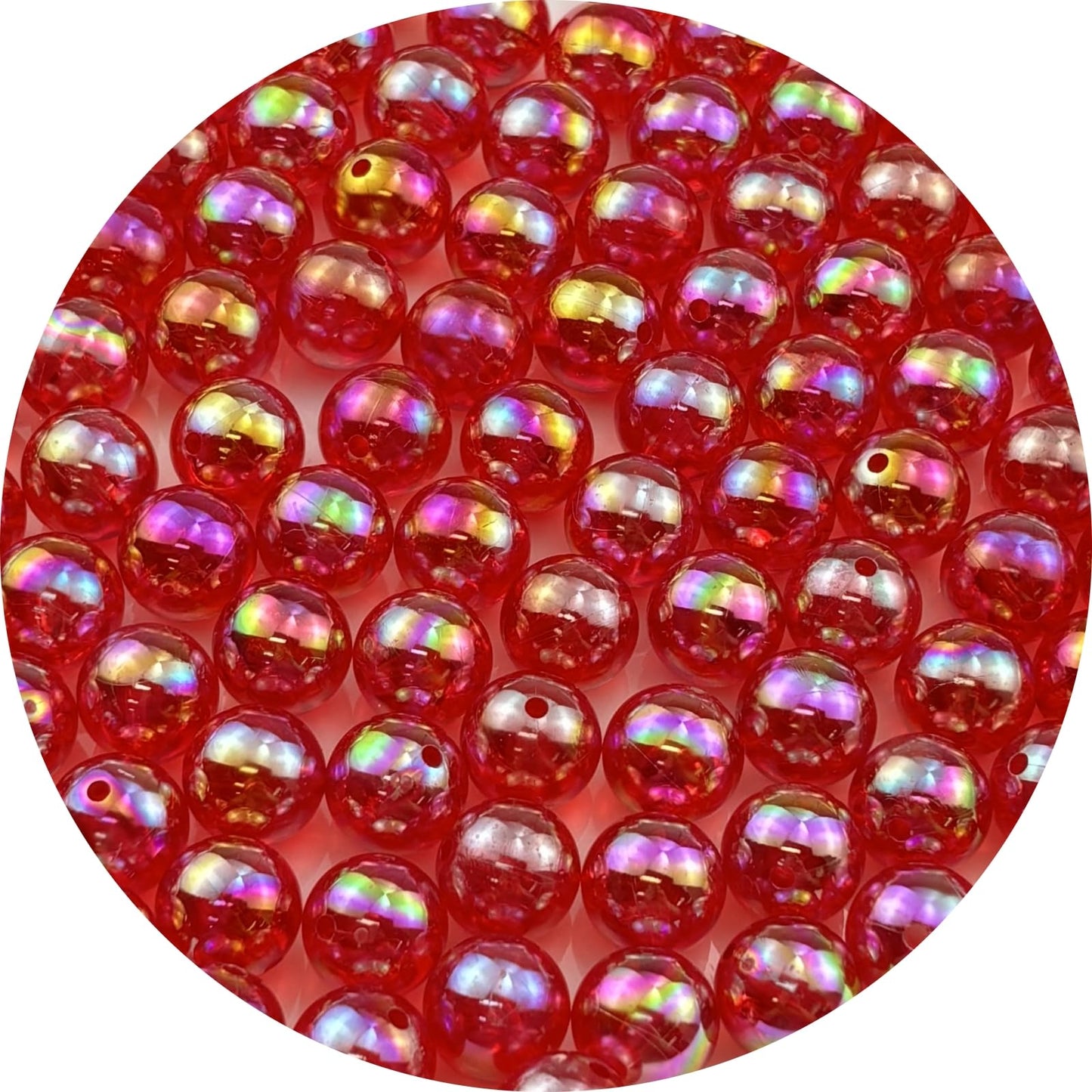 2000pcs 4mm Acrylic Round Beads AB Colors Acrylic Beads Round Spacer Beads with Hole for DIY Bracelet Necklace Jewelry Making Supplies Handmade Craft(Green AB) BST220