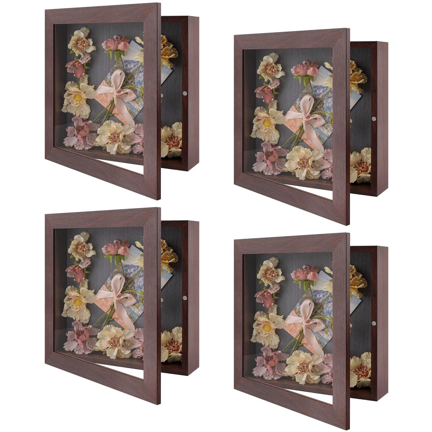 Golden State Art 11x14 Shadow Box Frame Display Case - 2 inch Depth Great for Collages, Collections, Mementos, 6 Pins Included (White, 1 Pack) BST326H