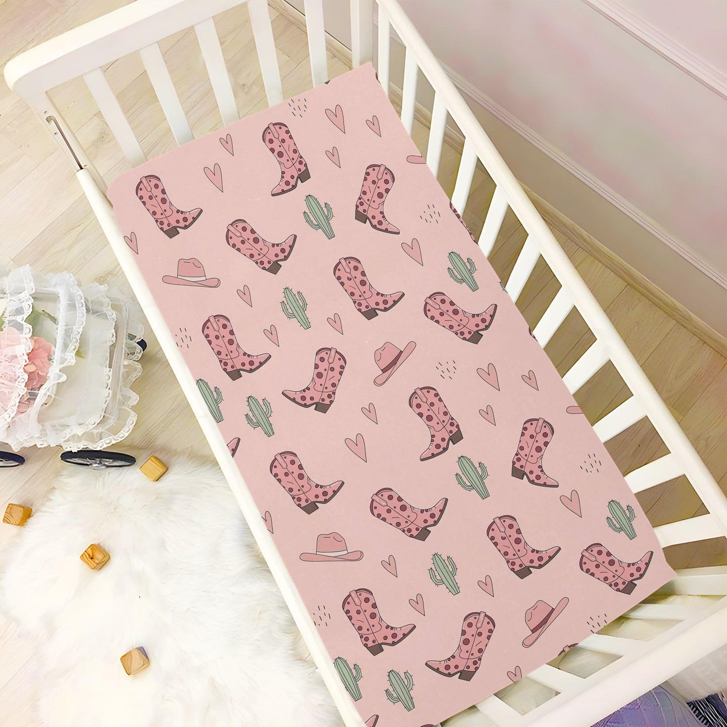 VIGTRO Vintage Duck Hunter Baby Crib Sheets for Boys Girls, Breathable Soft Fitted Crib Playard Sheets Baby Mattress Sheet, M 52x28x9in BST220
