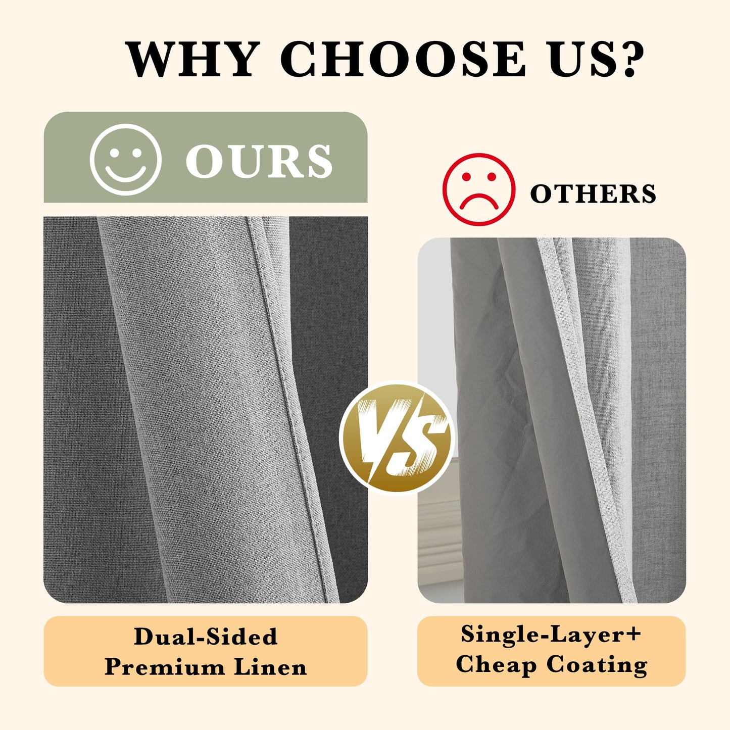 RYB HOME 100% Blackout Curtain for Sliding Glass Doors, Extra Wide Thermal Insulated Privacy Linen Curtains for Bedroom/Patio Door/Living Room/Open Closet, Room Divider, Black, W100xL108, 1 Panel BST220
