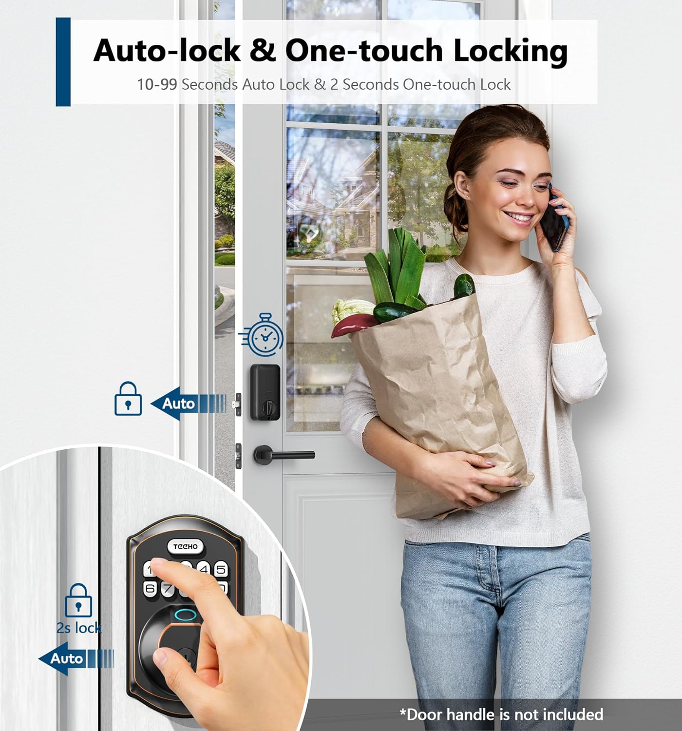 TEEHO TE002 Fingerprint Door Lock 40