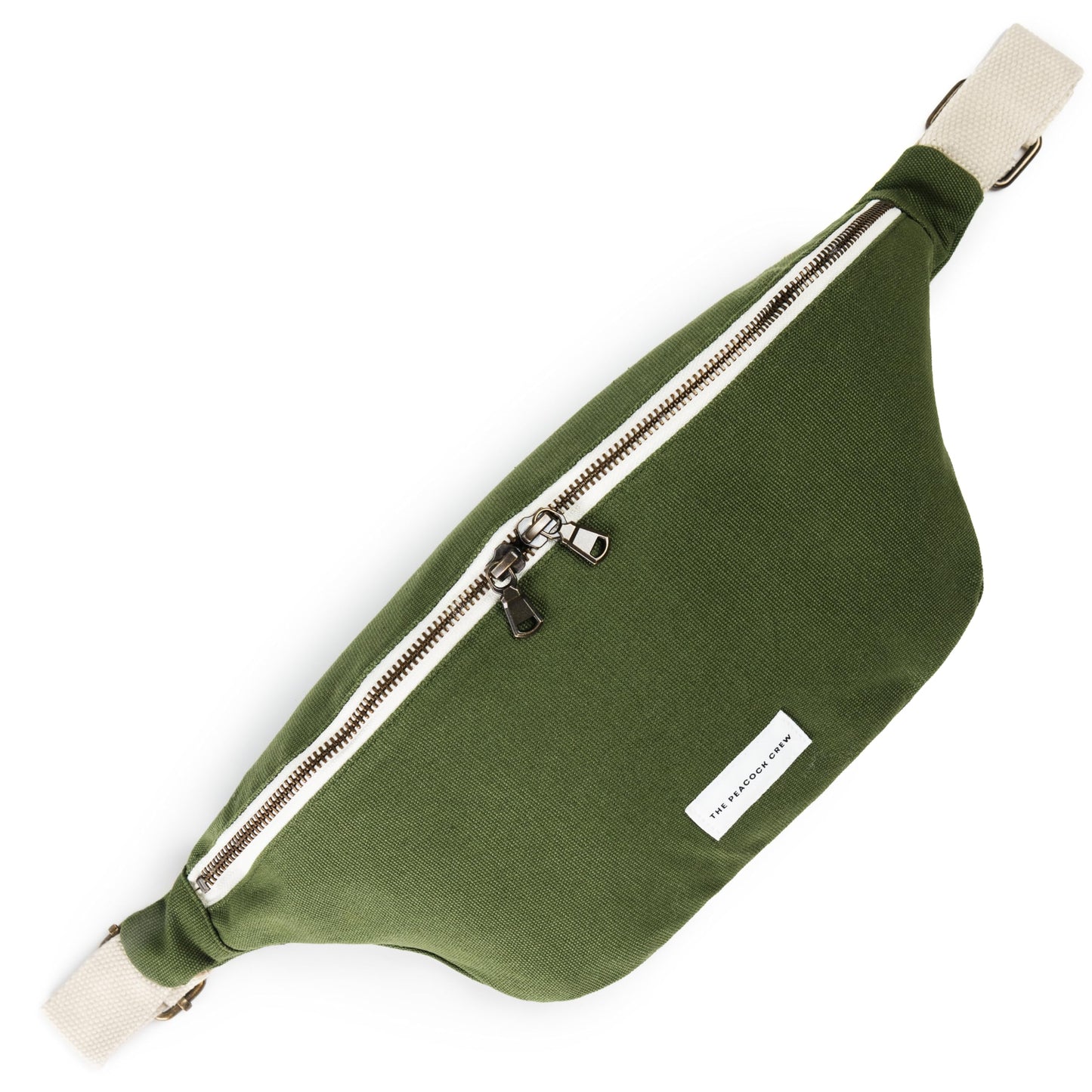 The Peacock Crew Spacious Leopard Print Crossbody Belt Bag in Cotton Canvas – Lightweight Comfortable & Elegant Sling Pouch Travel Safe Design & Daily Use – Dual Zippers Fanny Pack for Men & Women BST220