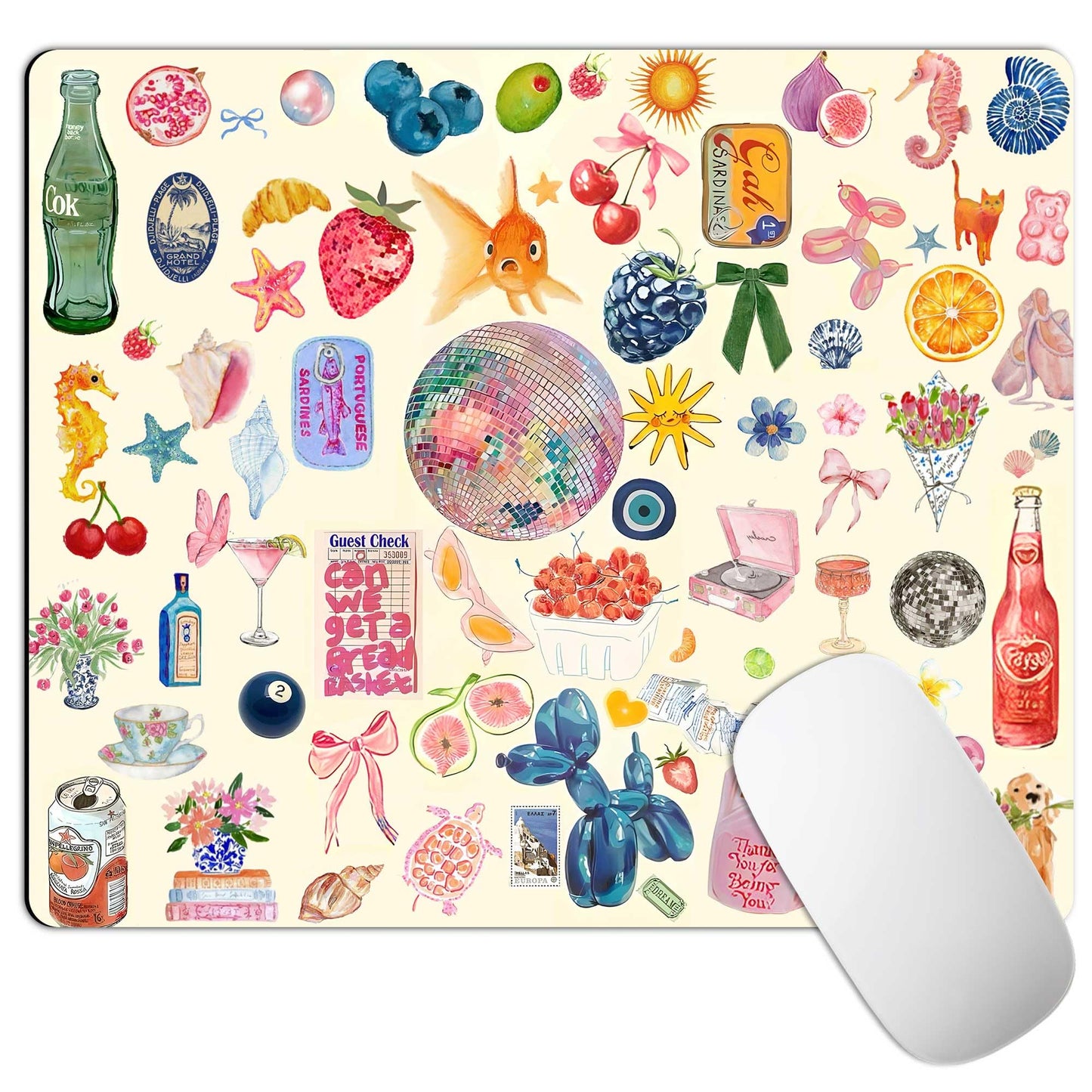 Square Mouse Pad with Non-Slip Rubber Base,Washable Square Cloth Mousepad, Non-Slip Rubber Base for Wireless Mouse for Computers, Laptop, Gaming, Office & Home WN420
