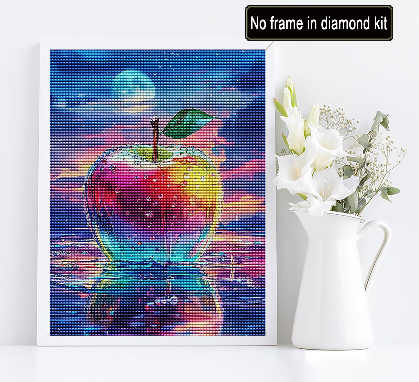 Diymood DIY 5D Diamond Art Painting Dragon Kits for Adults, Paint with Diamond Art Animal Full Drill Round Canvas Embroidery Mosaic Beginner Home Wall Decor Gift 12x12 inch C20 BST220